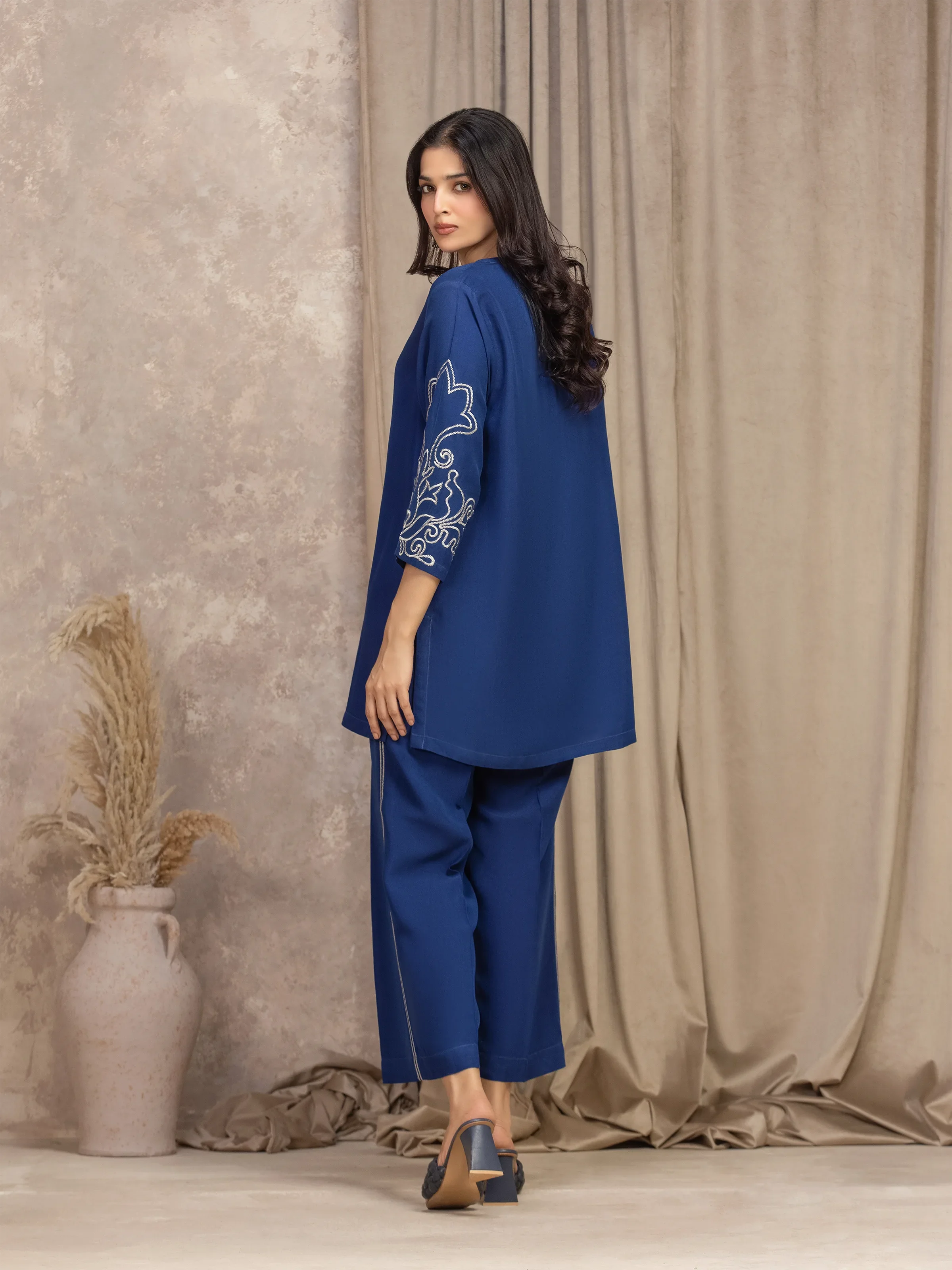 Pret Embroidered Viscose Shirt Trouser - EWTKED5-84063ST - Image 5