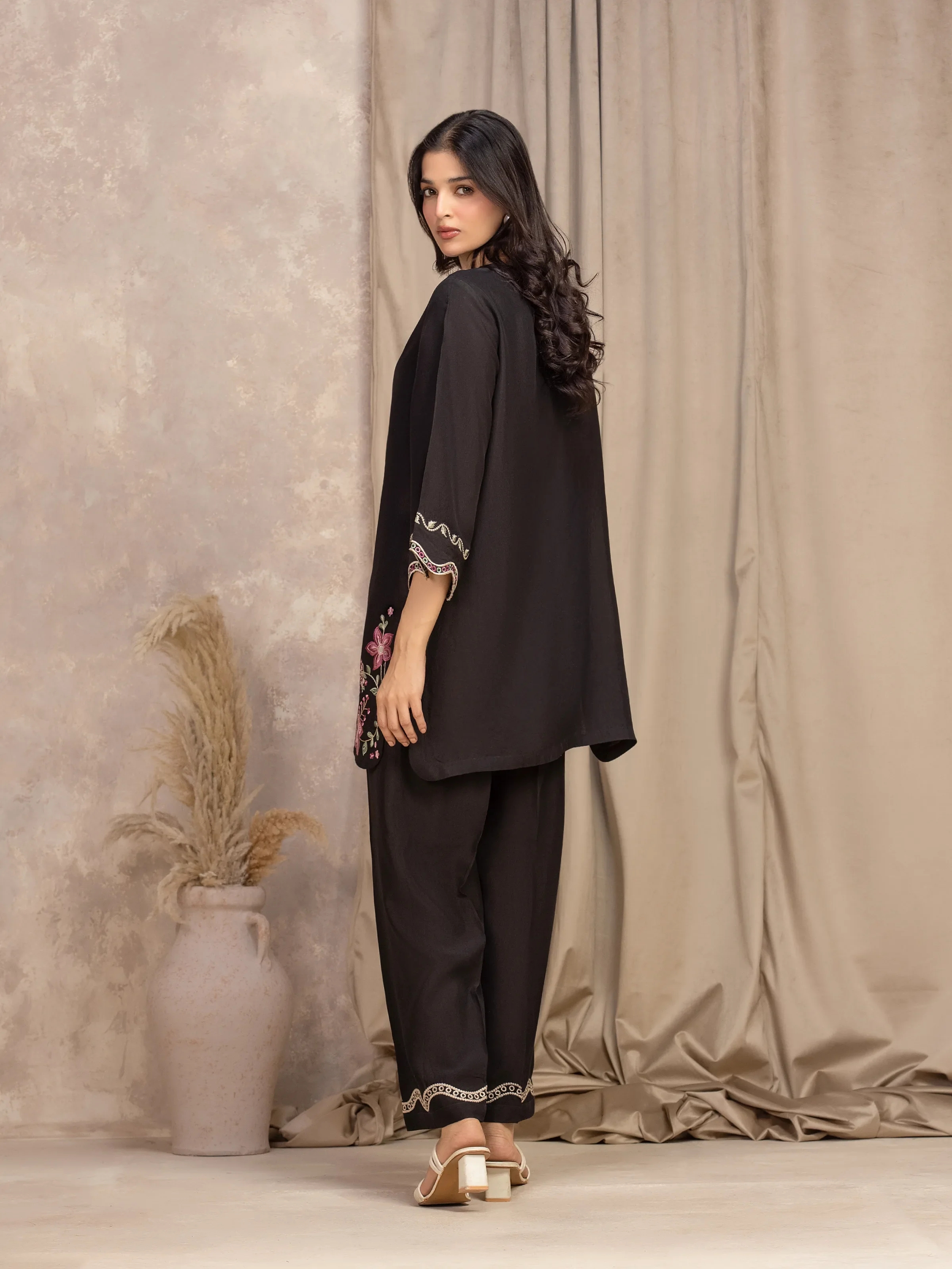 Pret Embroidered Viscose Co-Ord Set - EWTKED5-84066ST - Image 5