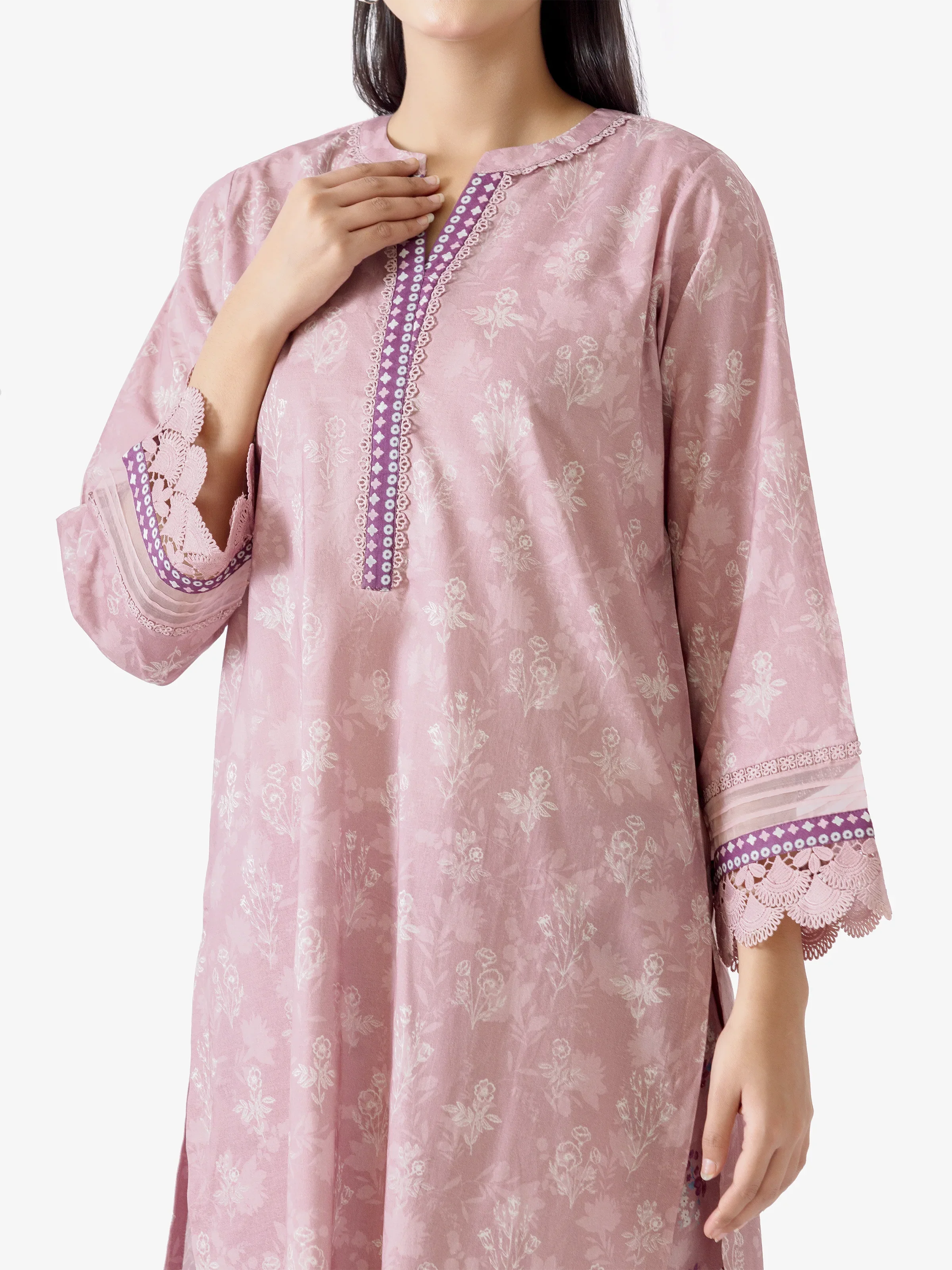 Pret Printed Cambric Shirt Dupatta - EWTKP5-81736SD - Image 3