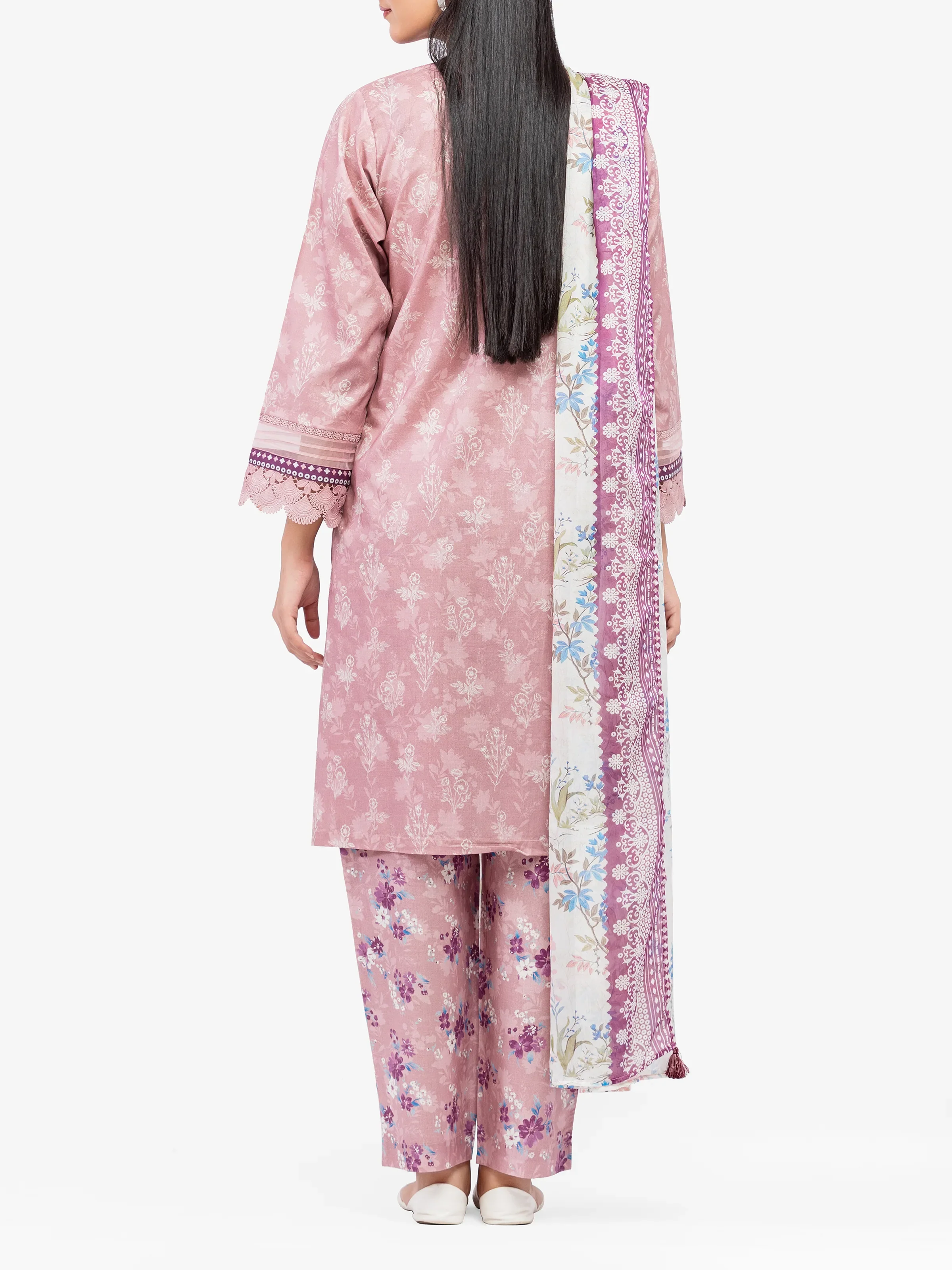 Pret Printed Cambric Shirt Dupatta - EWTKP5-81736SD - Image 5
