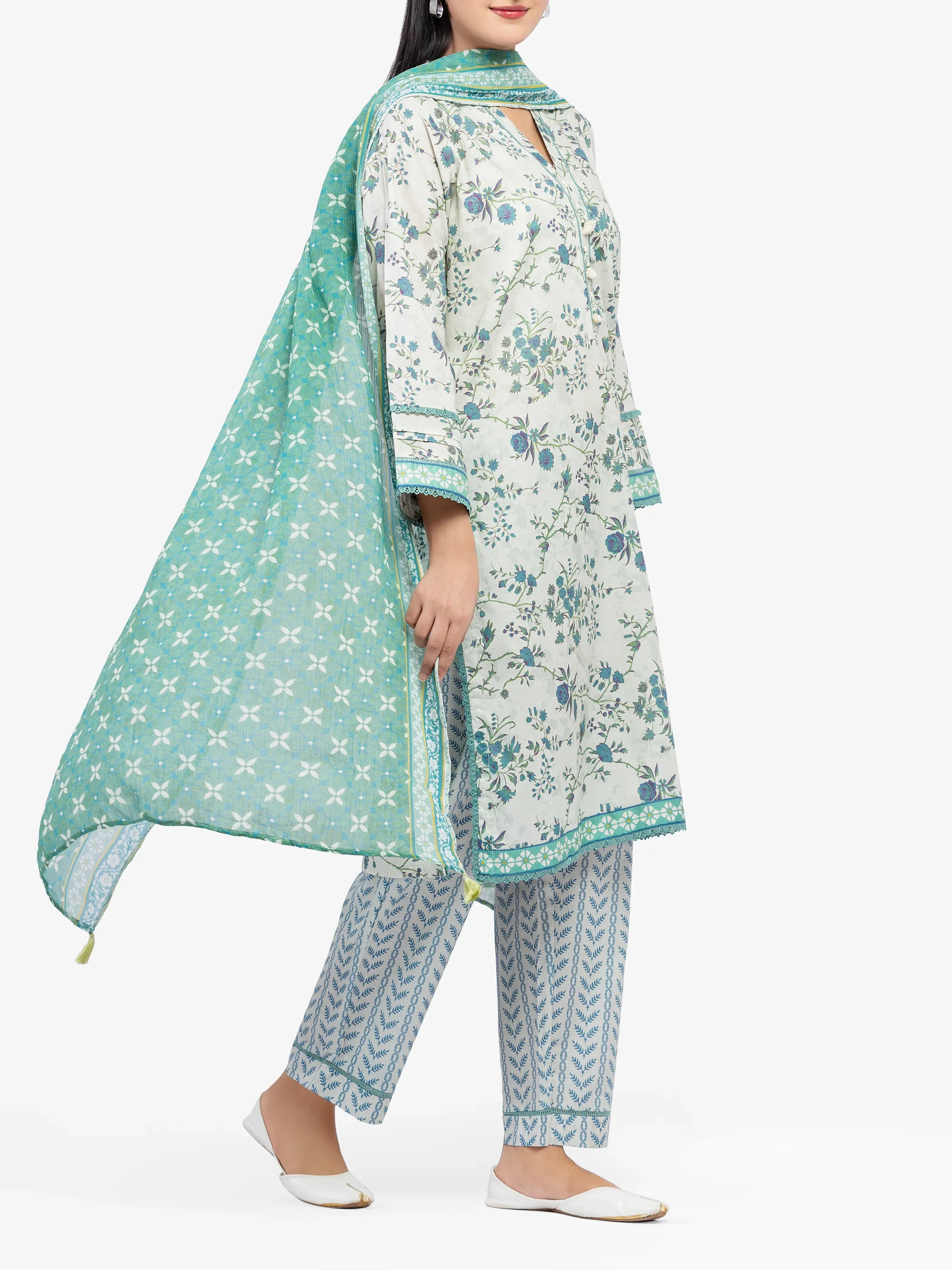 Pret Printed Cambric Suit - EWTKP5-81707-3P - Image 4