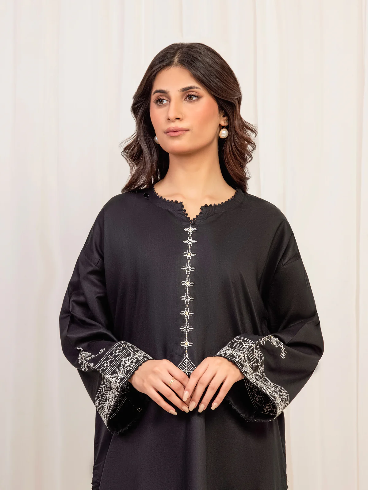 Pret Printed Cotton Jacquard Shirt Trouser - EWTKP5-80132ST - Image 2