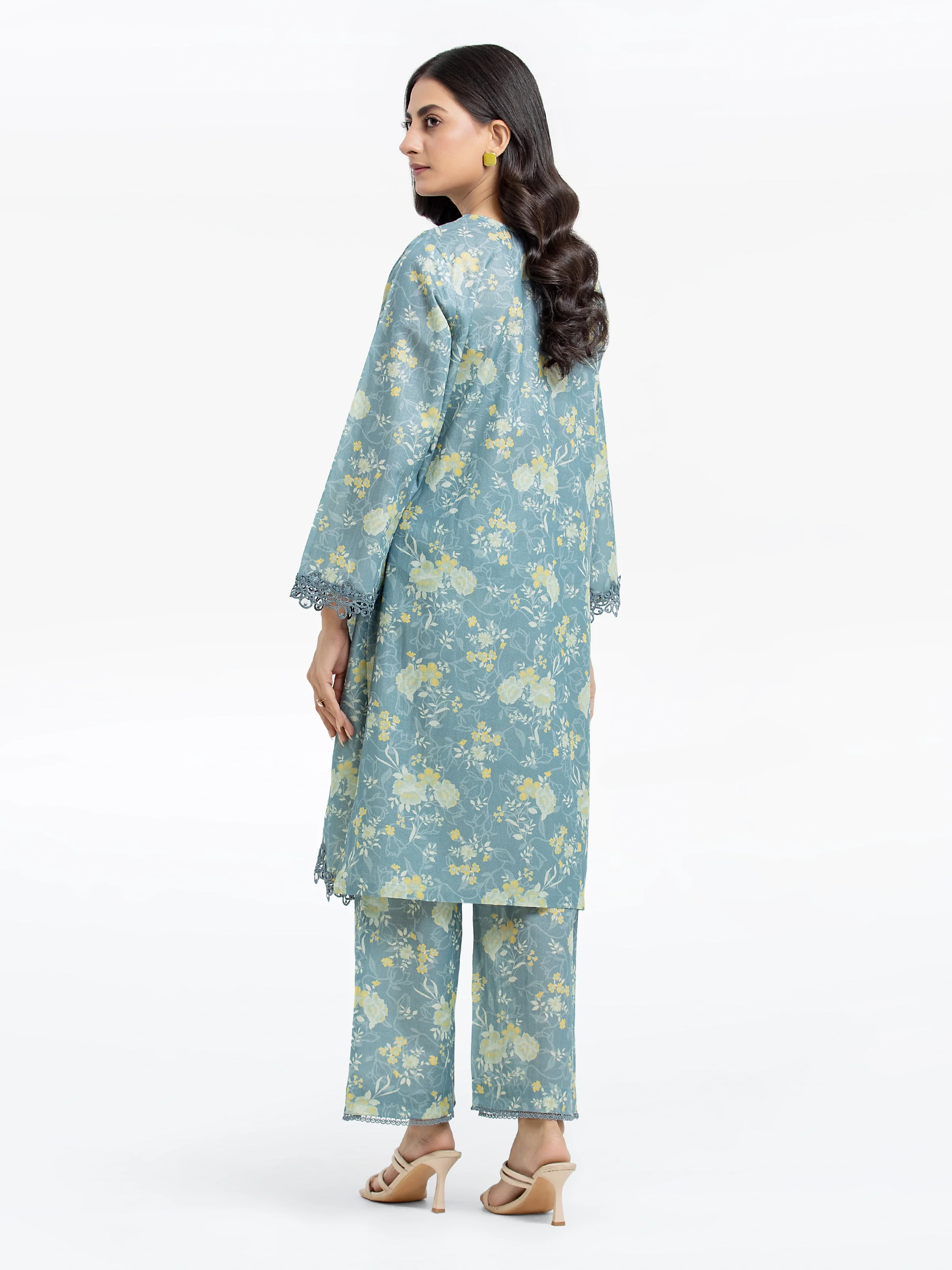 Pret Printed Cotton Zari Shirt Trouser - EWTKP24-81161ST - Image 6