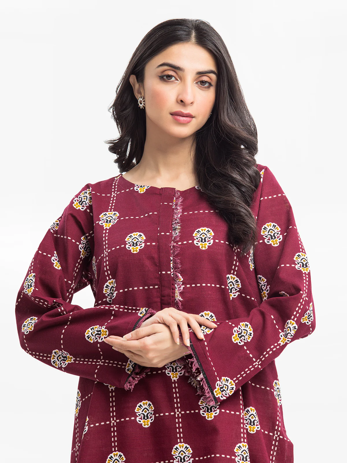 Pret Printed Khaddar Shirt Trouser - EWTKP24-69636ST - Image 2