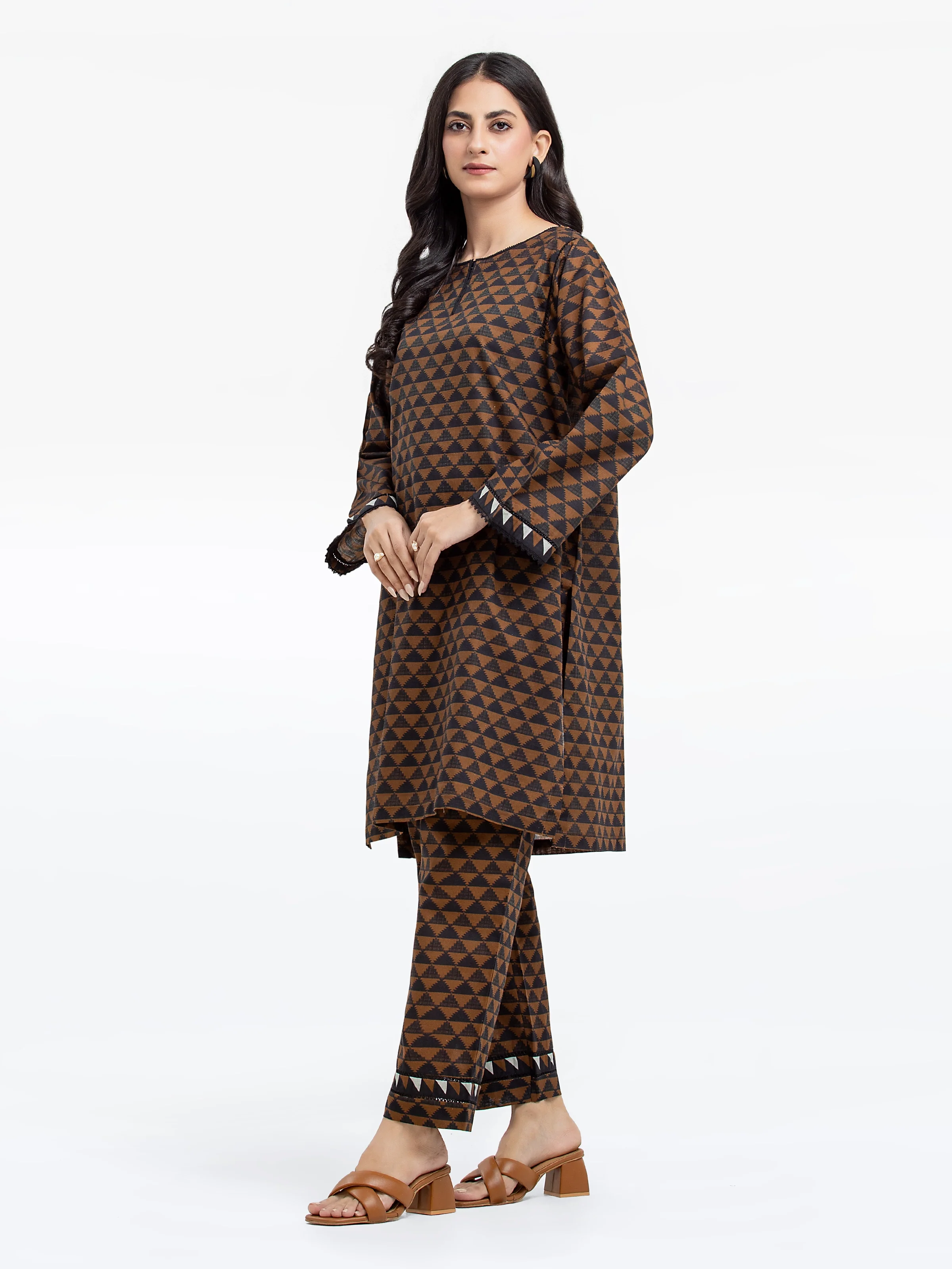 Pret Printed Khaddar Shirt Trouser - EWTKP24-81386ST - Image 6