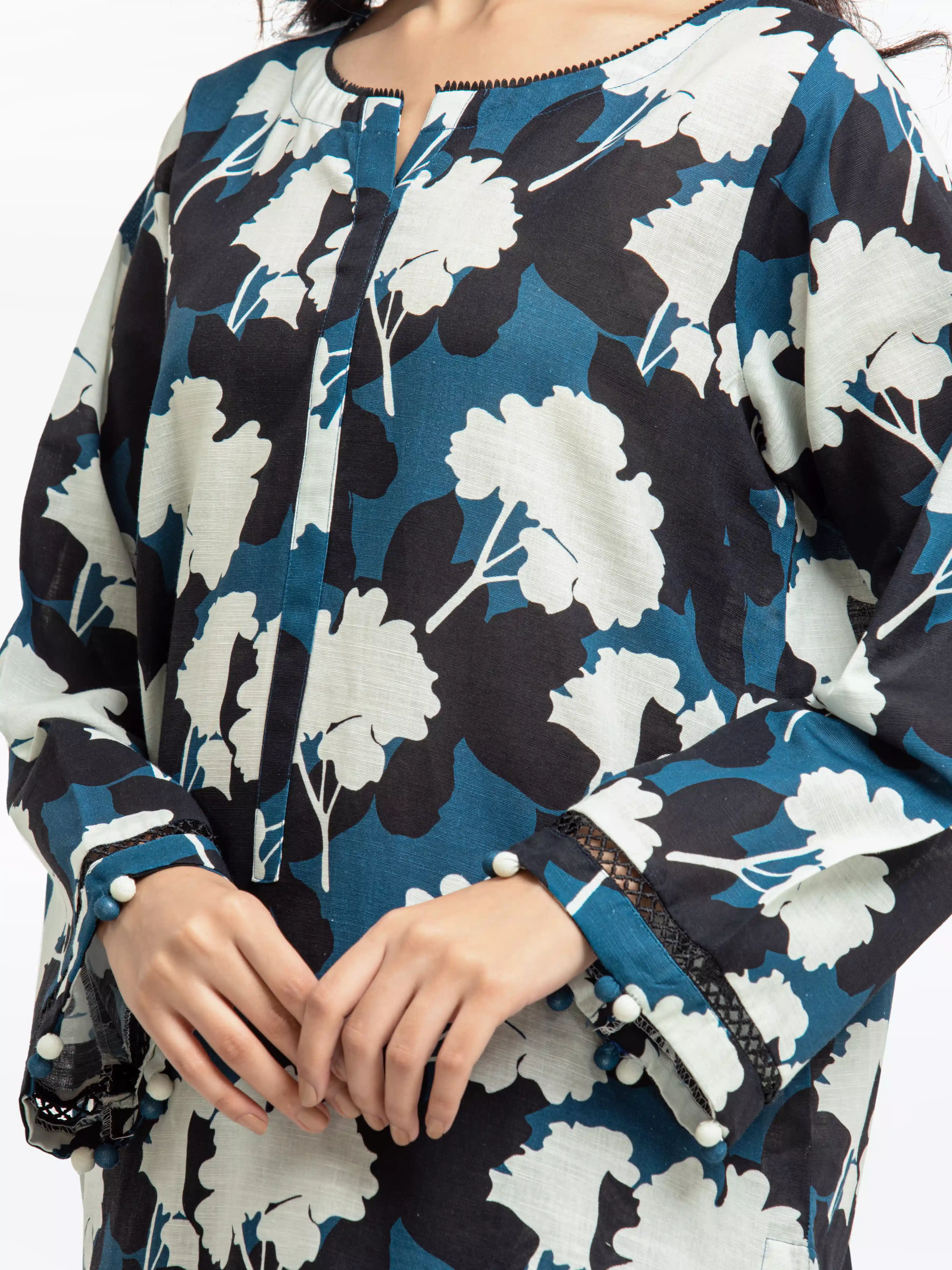 Pret Printed Khaddar Shirt Trouser - EWTKP24-81388ST - Image 2