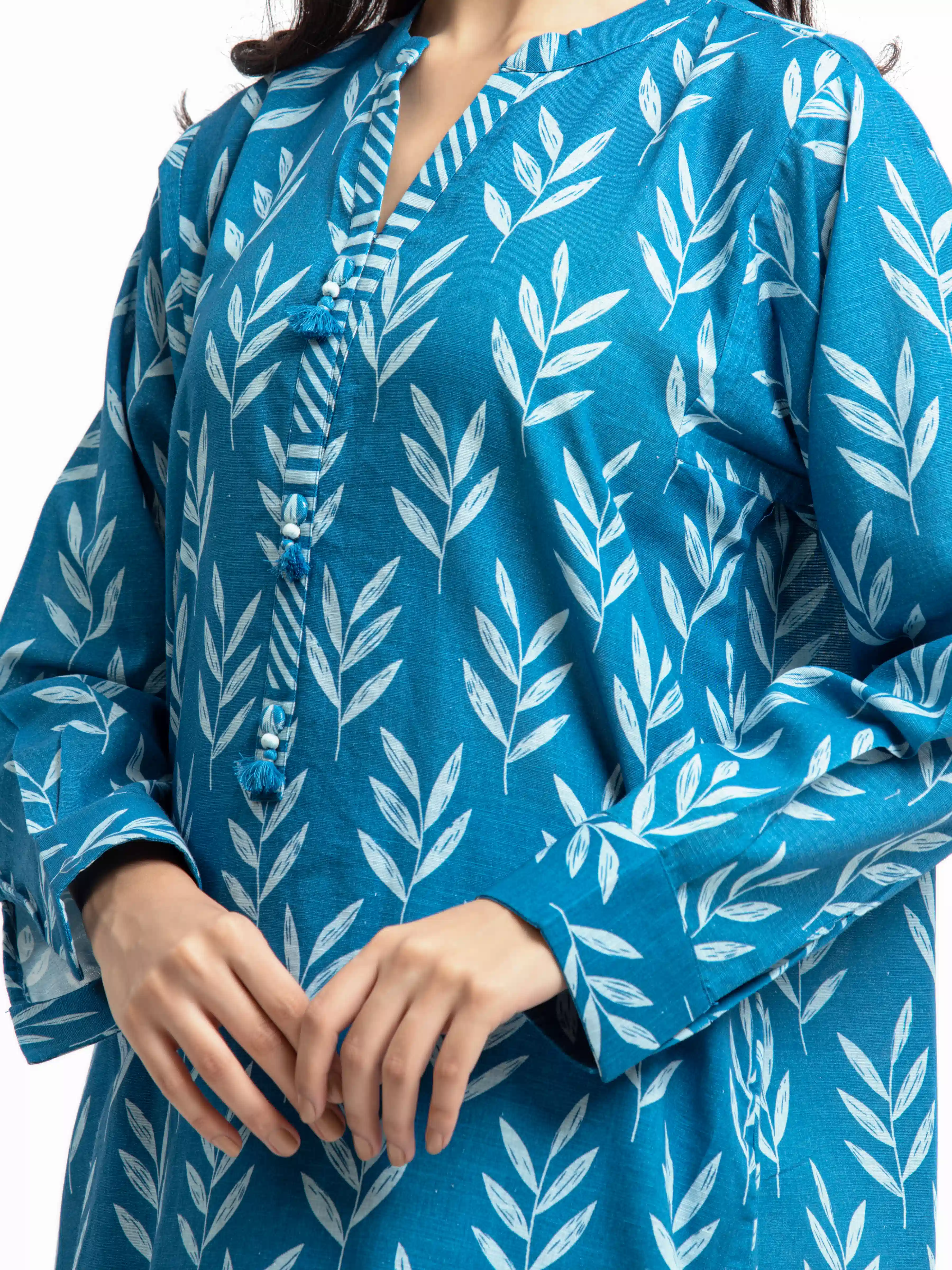 Pret Printed Khaddar Shirt Trouser - EWTKP24-81391ST - Image 2