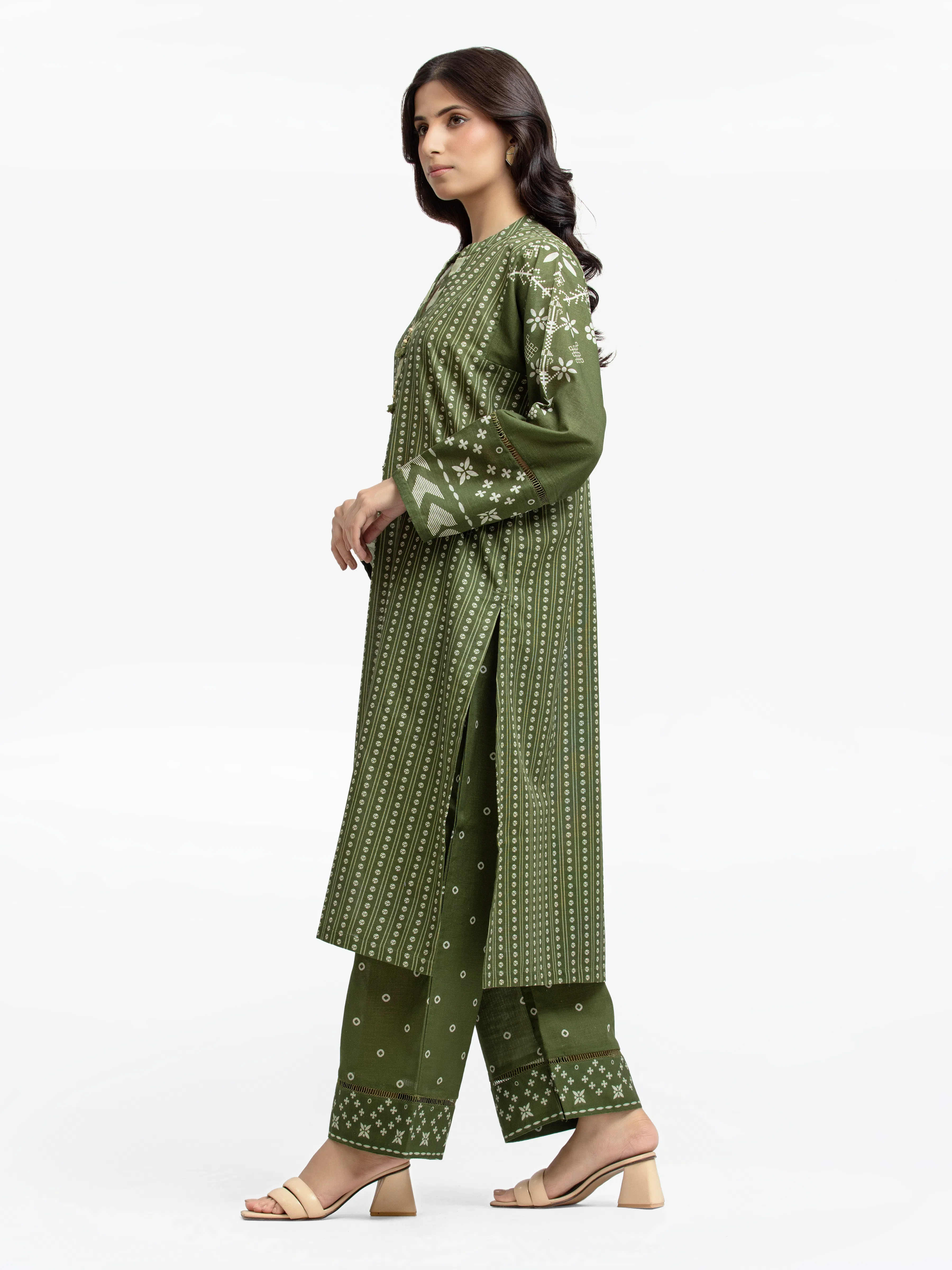 Pret Printed Khaddar Shirt Trouser - EWTKP24-81392ST - Image 3