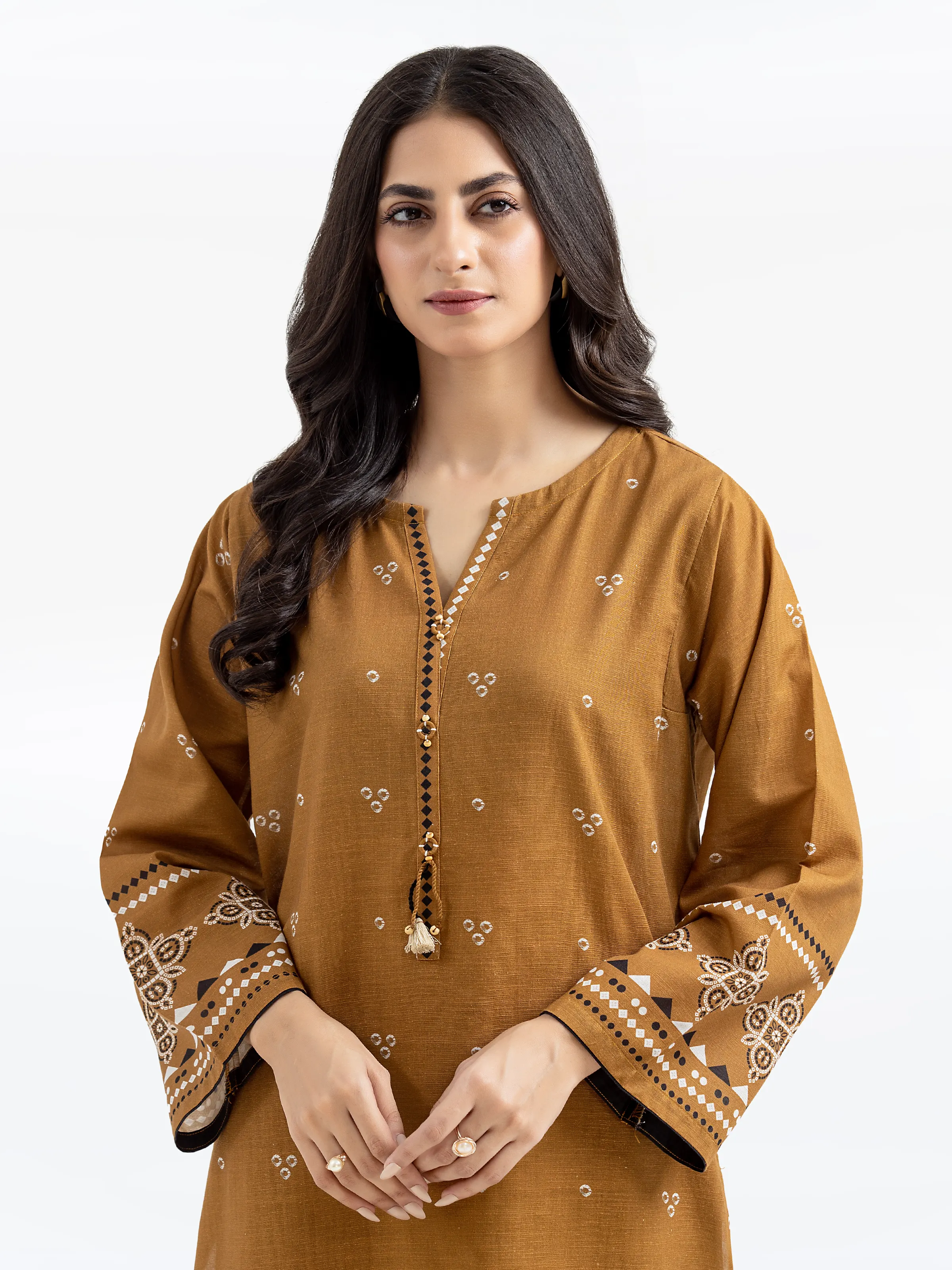 Pret Printed Khaddar Shirt Trouser - EWTKP24-81393ST - Image 2