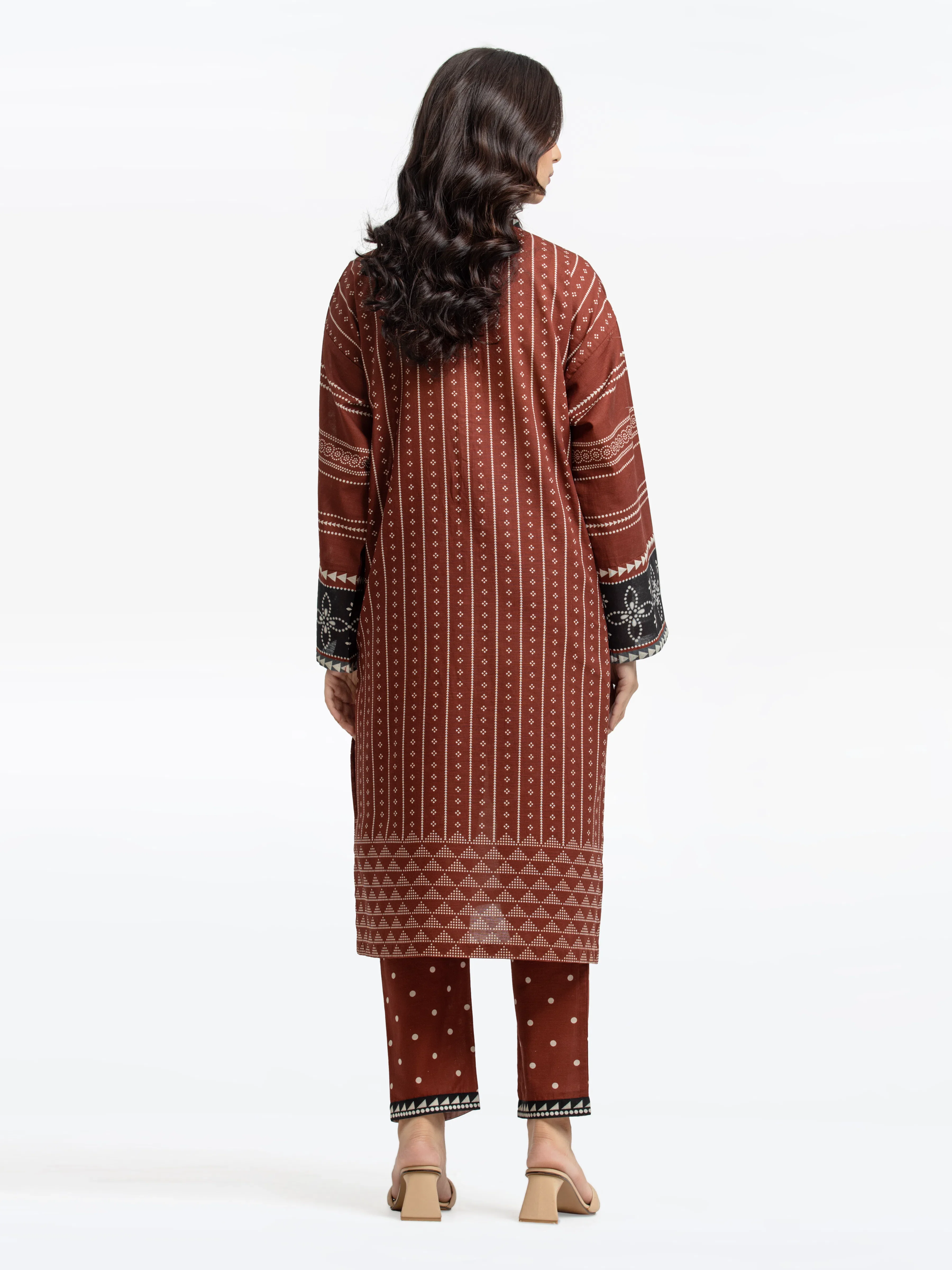 Pret Printed Khaddar Shirt Trouser - EWTKP24-81394ST - Image 4