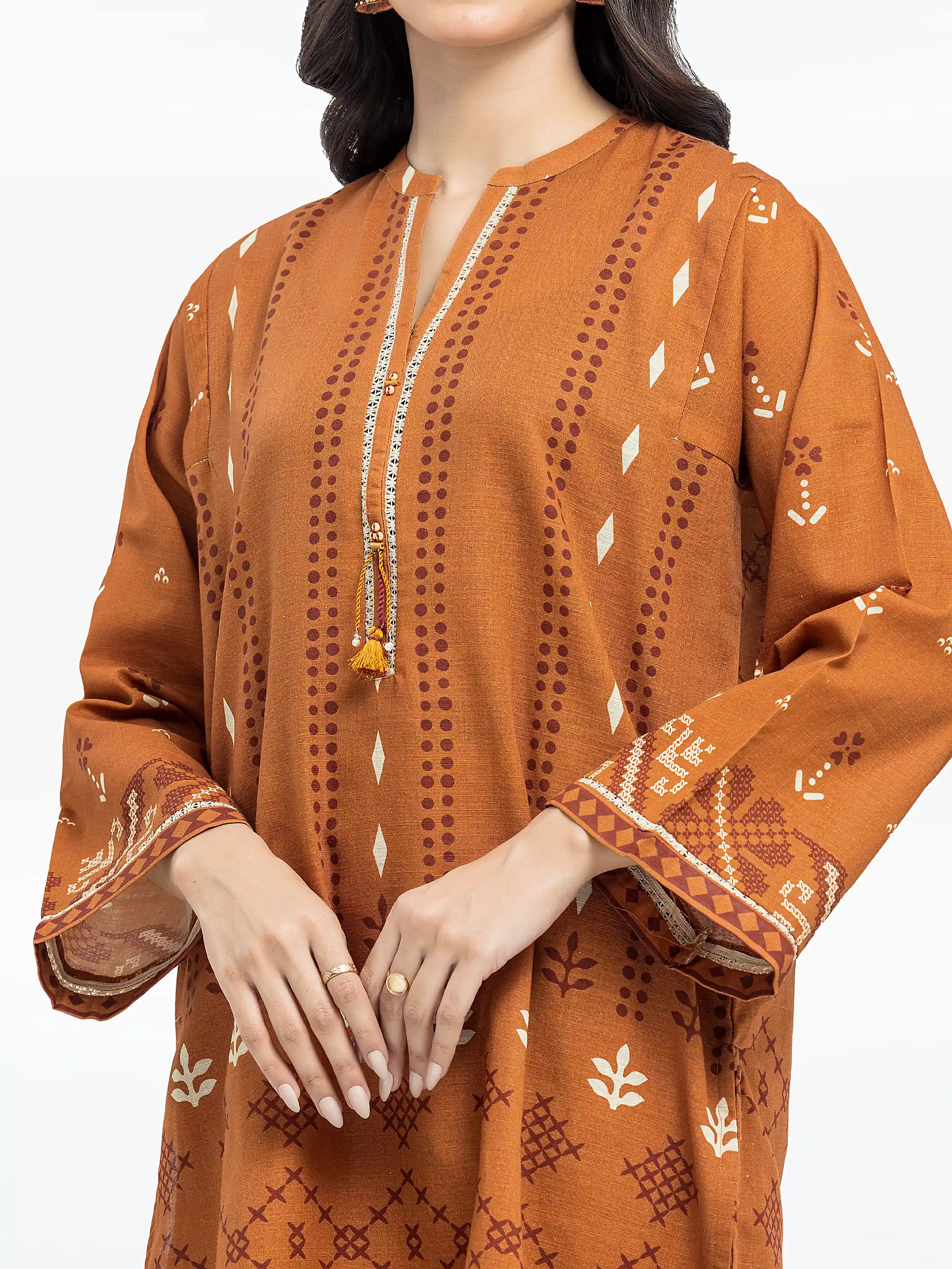 Pret Printed Khaddar Shirt Trouser - EWTKP24-81406ST - Image 3