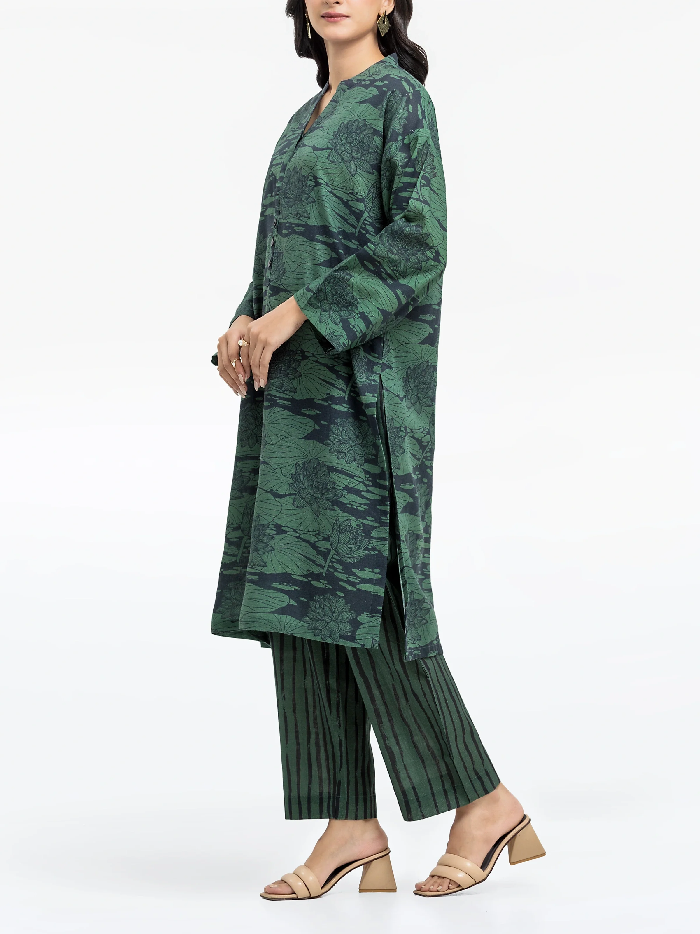Pret Printed Khaddar Shirt Trouser - EWTKP24-81409ST - Image 4