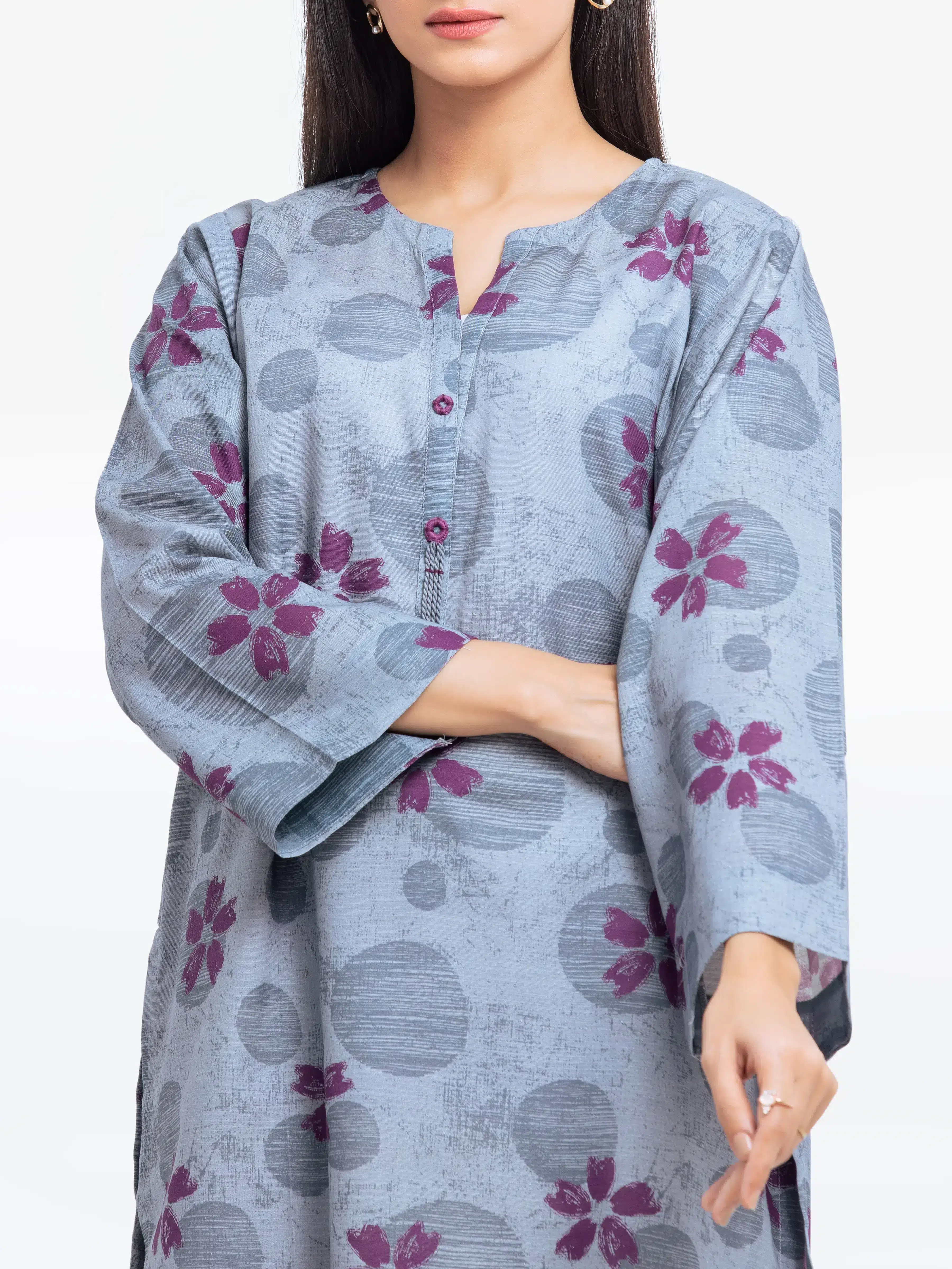 Pret Printed Khaddar Co-ord Set - EWTKP24-81418ST - Image 2