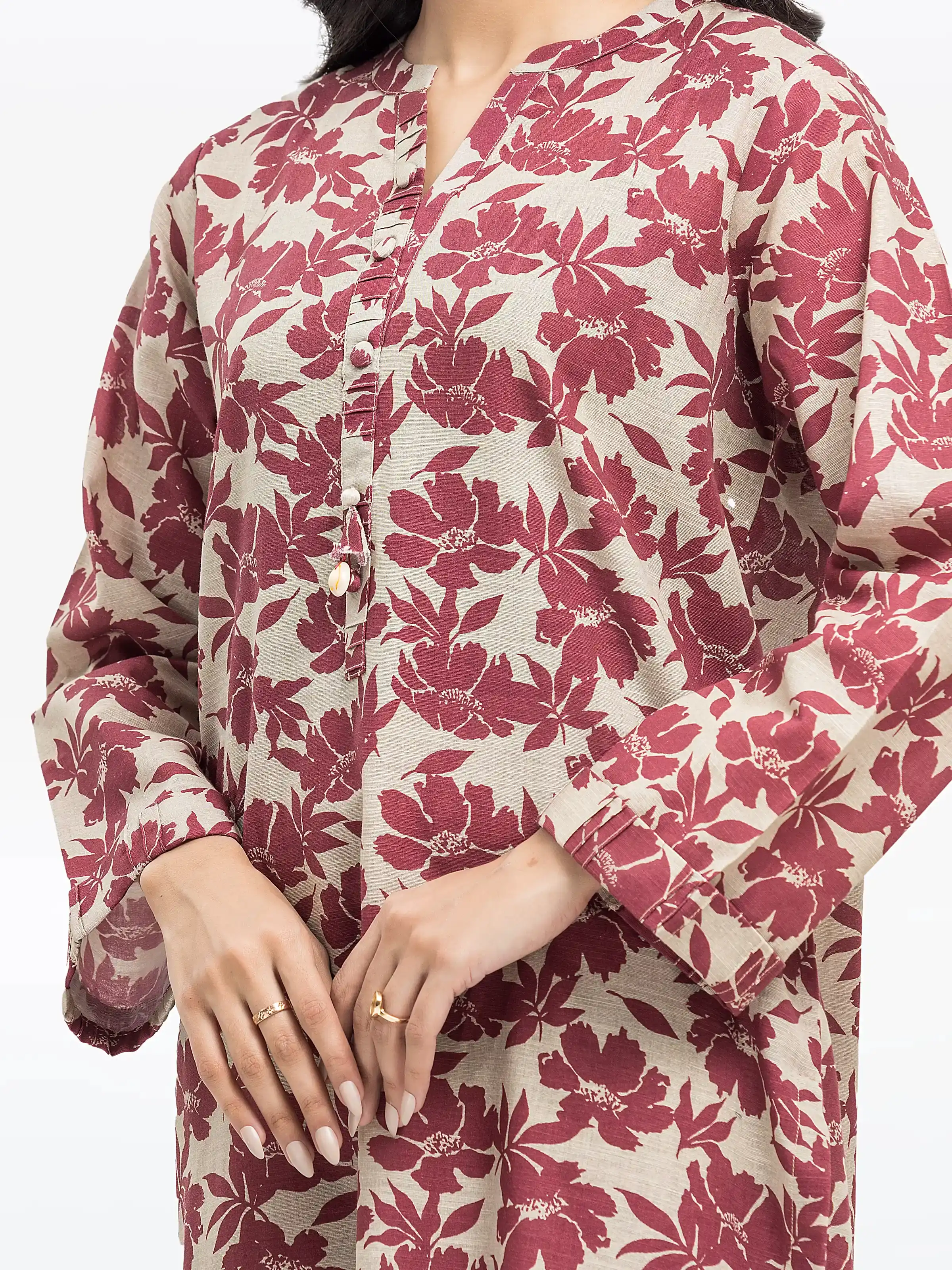 Pret Printed Khaddar Shirt Trouser - EWTKP24-81421ST - Image 3