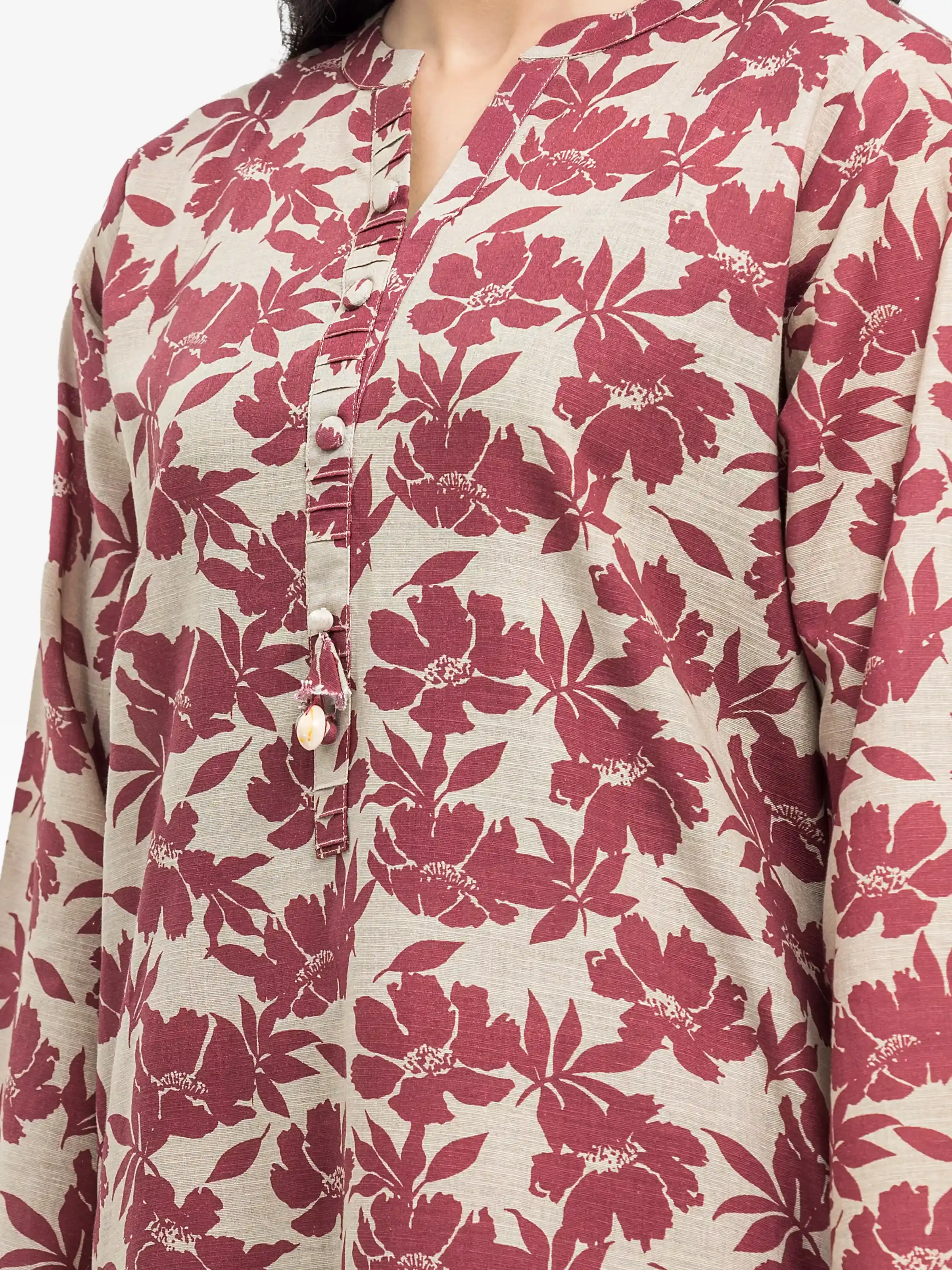 Pret Printed Khaddar Shirt Trouser - EWTKP24-81421ST - Image 4