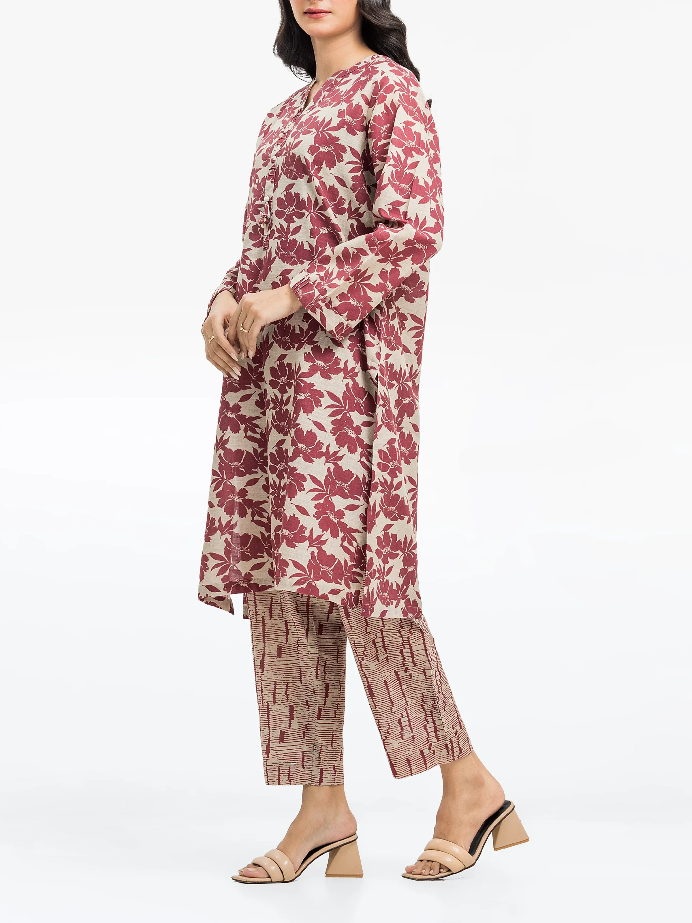 Pret Printed Khaddar Shirt Trouser - EWTKP24-81421ST - Image 5