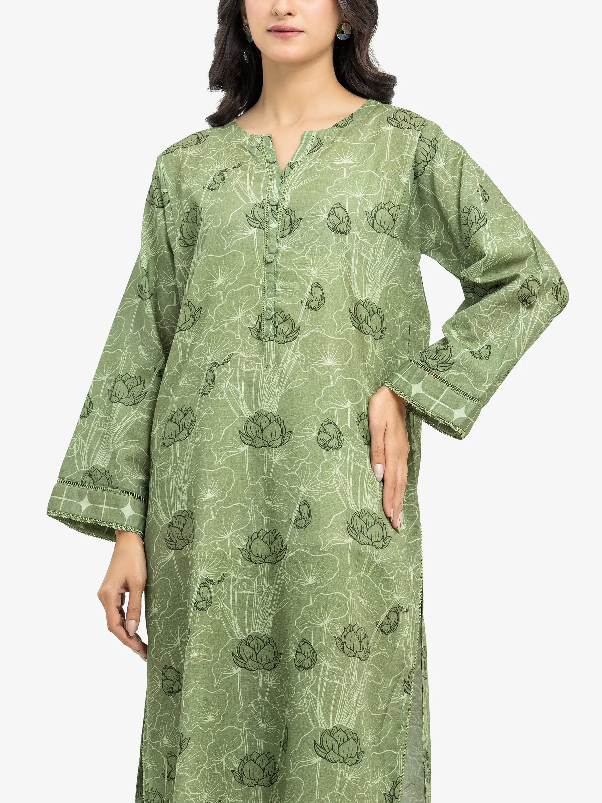 Pret Printed Khaddar Shirt Trouser - EWTKP24-81425ST - Image 2