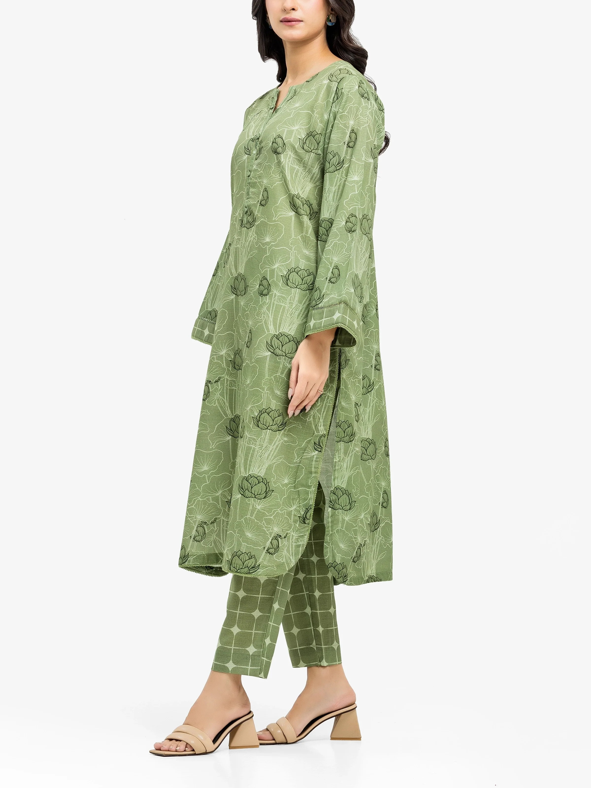 Pret Printed Khaddar Shirt Trouser - EWTKP24-81425ST - Image 4