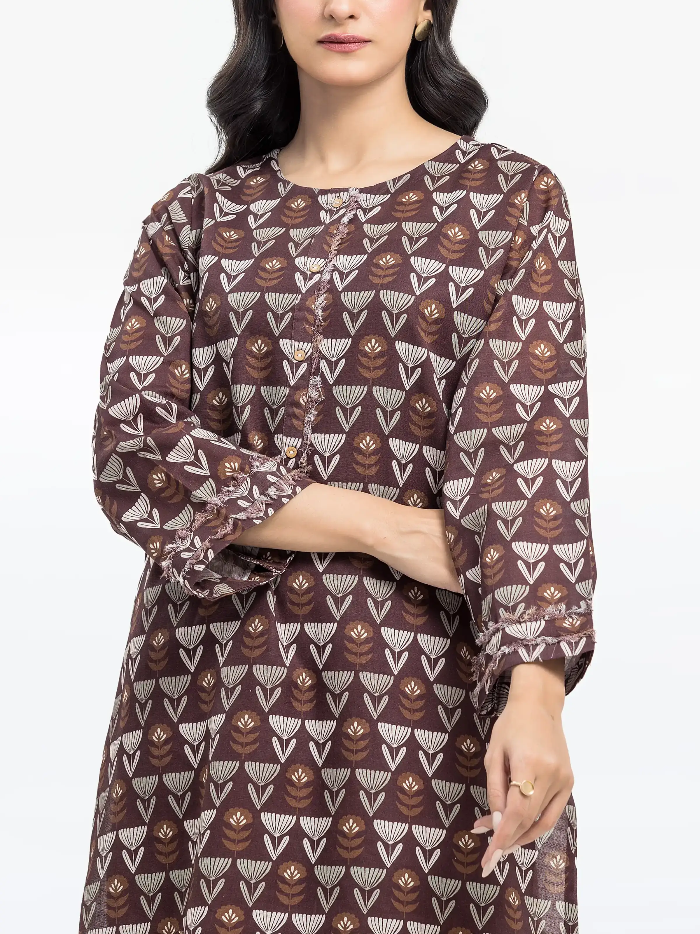 Pret Printed Khaddar Co-ord Set - EWTKP24-81500ST - Image 2
