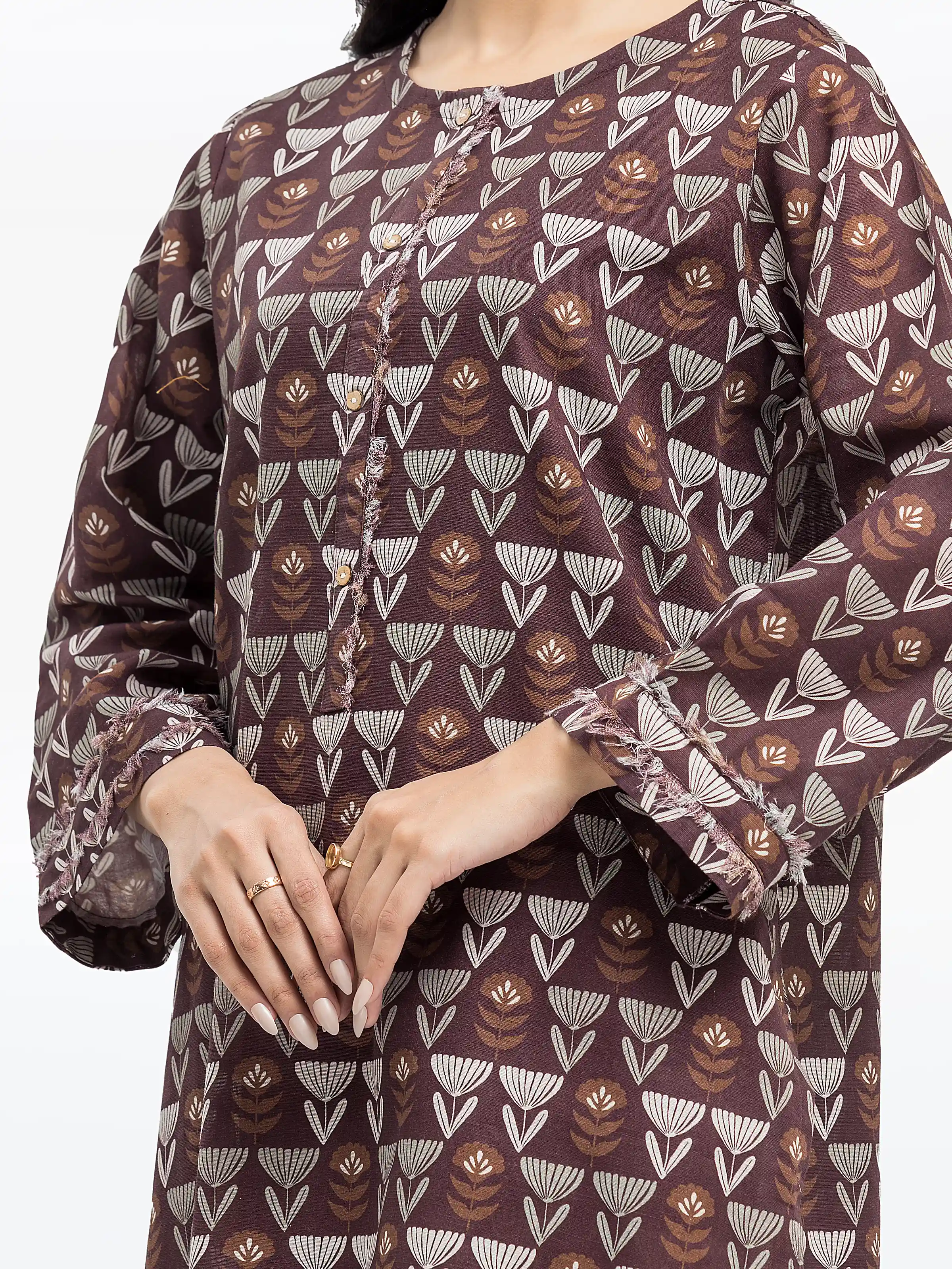Pret Printed Khaddar Co-ord Set - EWTKP24-81500ST - Image 3