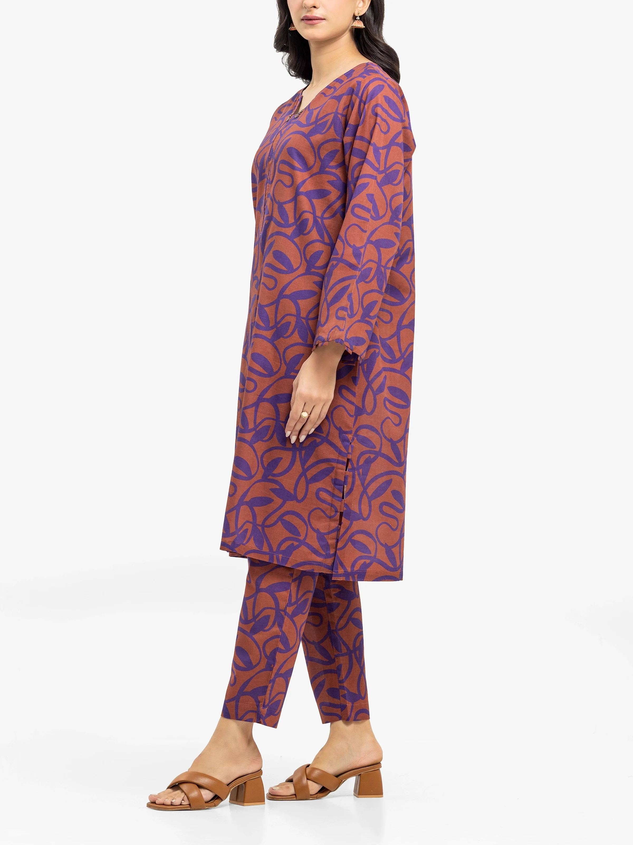 Pret Printed Khaddar Co-ord Set - EWTKP24-81507ST - Image 4