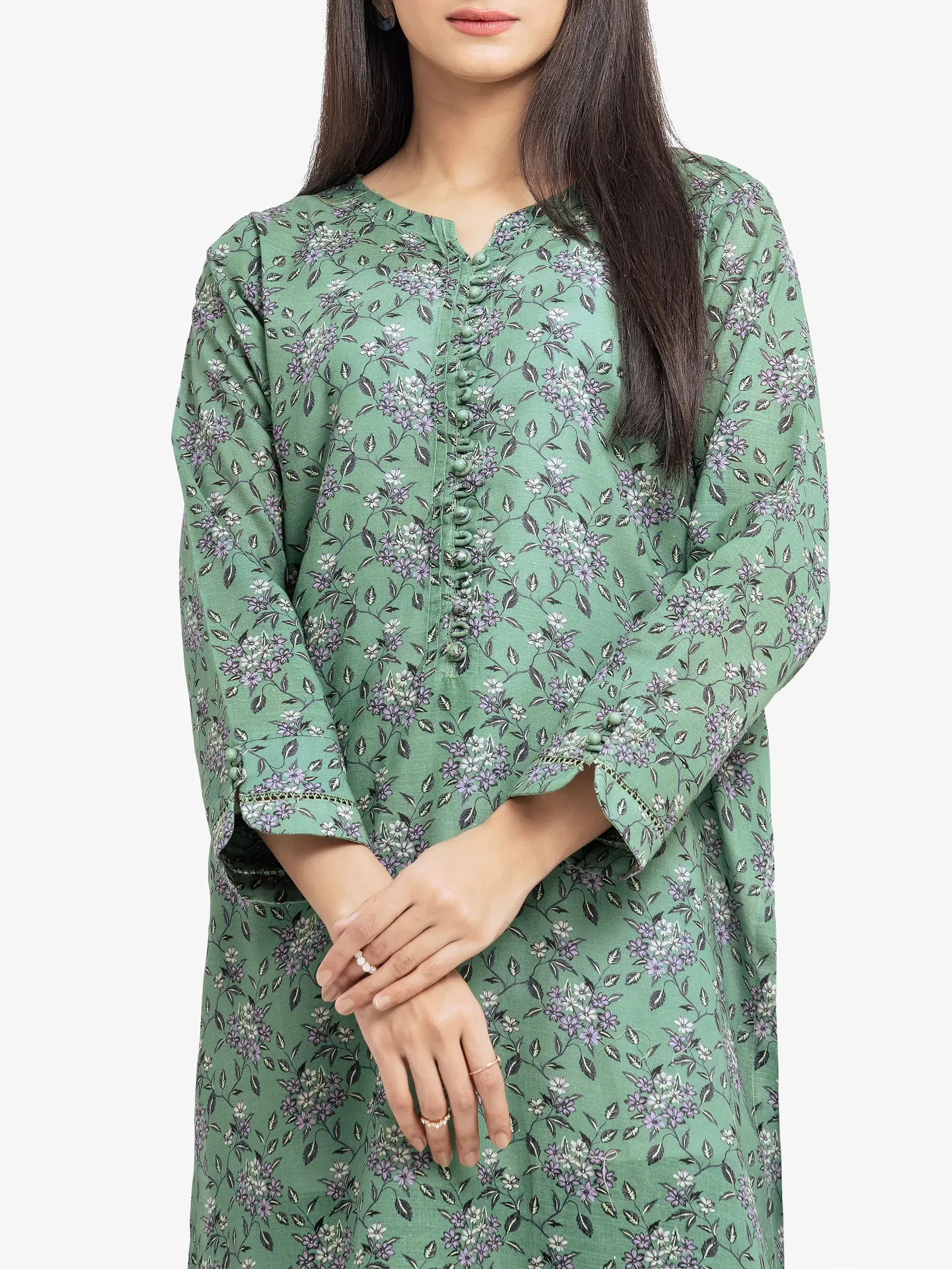 Pret Printed Khaddar Co-ord Set - EWTKP24-81522ST - Image 2