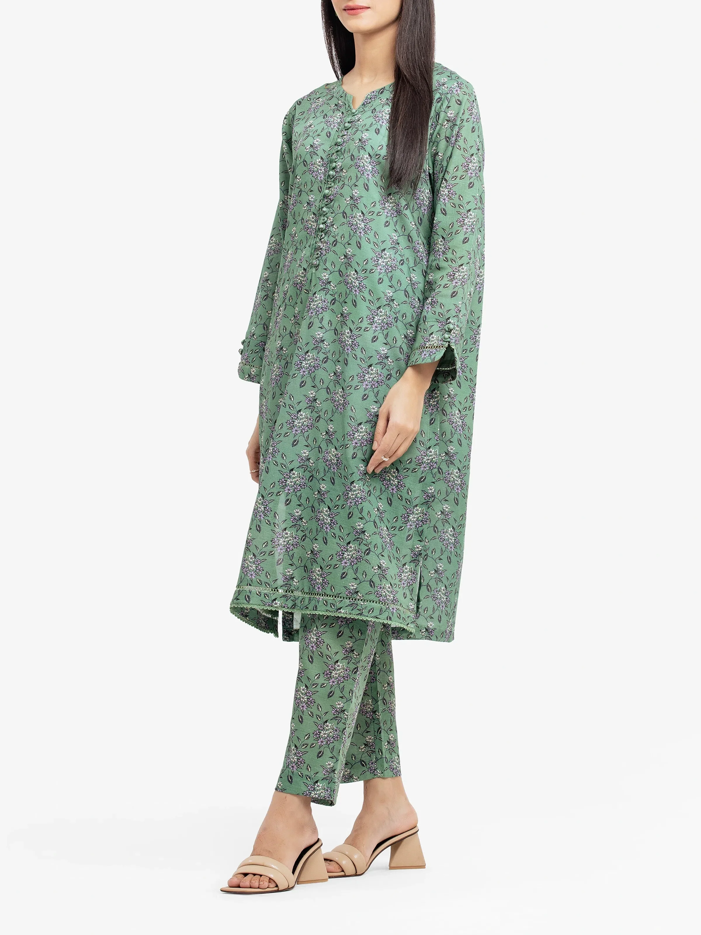 Pret Printed Khaddar Co-ord Set - EWTKP24-81522ST - Image 4
