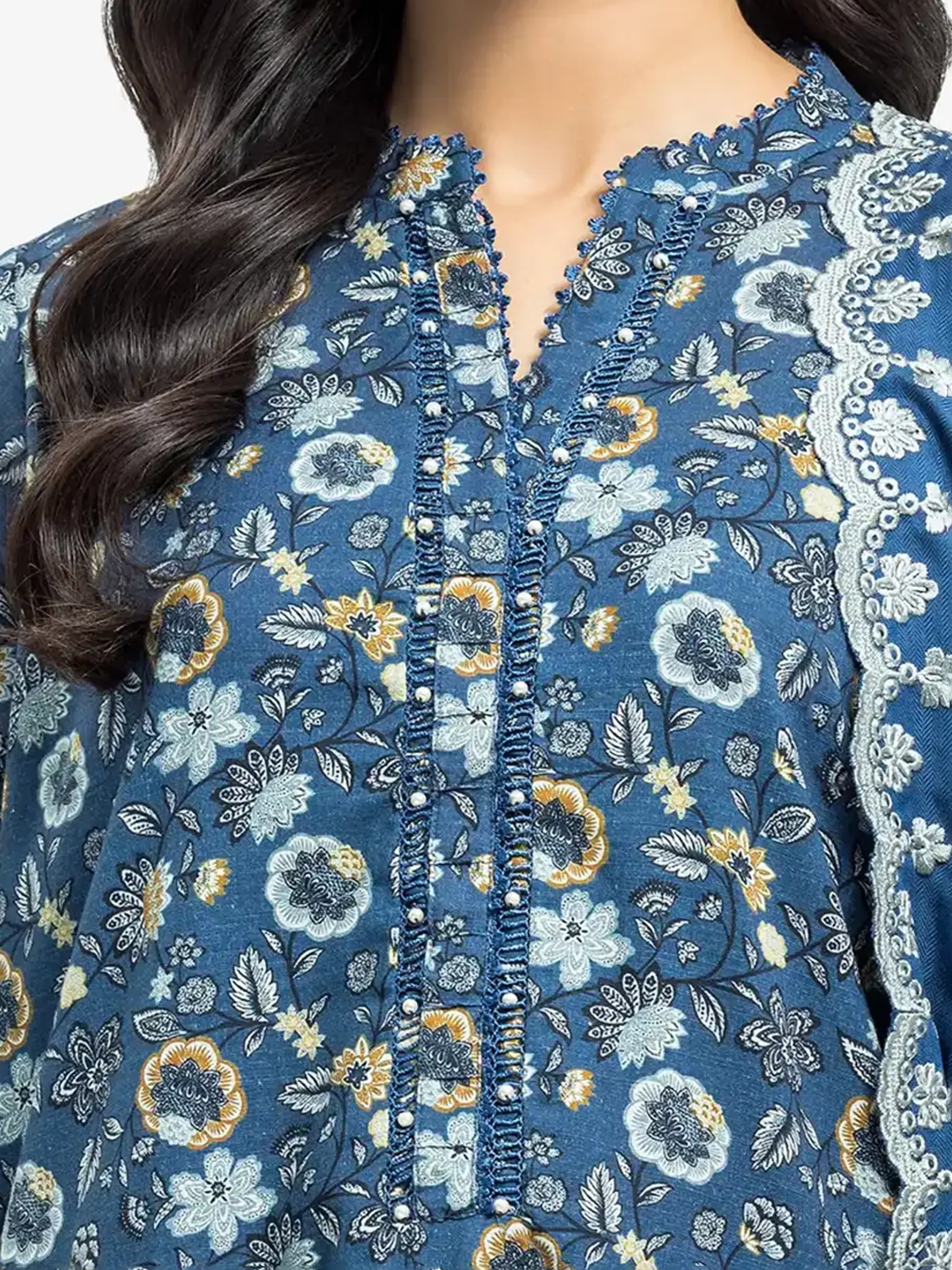 Pret Printed Khaddar Shirt Trouser - EWTKP24-81533ST - Image 2