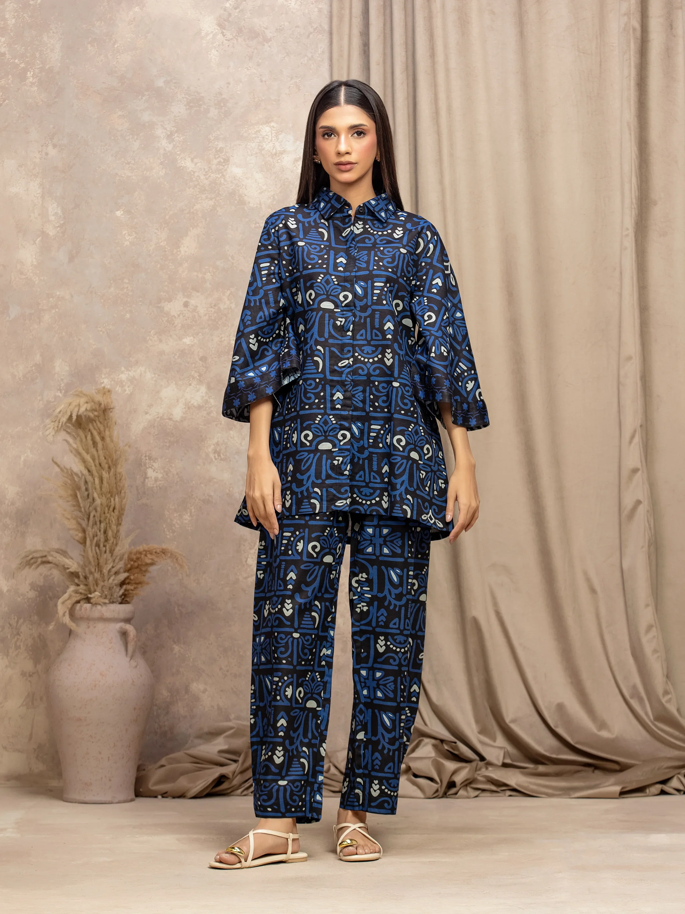 Pret Printed Khaddar Co-ord Set - EWTKP5-83010ST