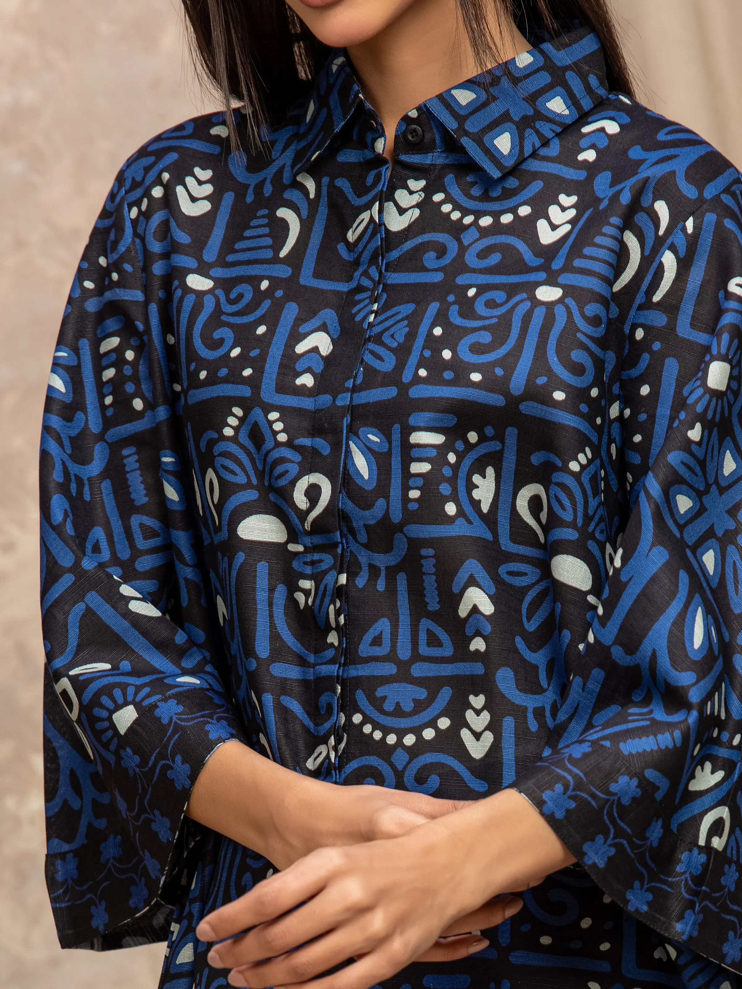 Pret Printed Khaddar Co-ord Set - EWTKP5-83010ST - Image 3