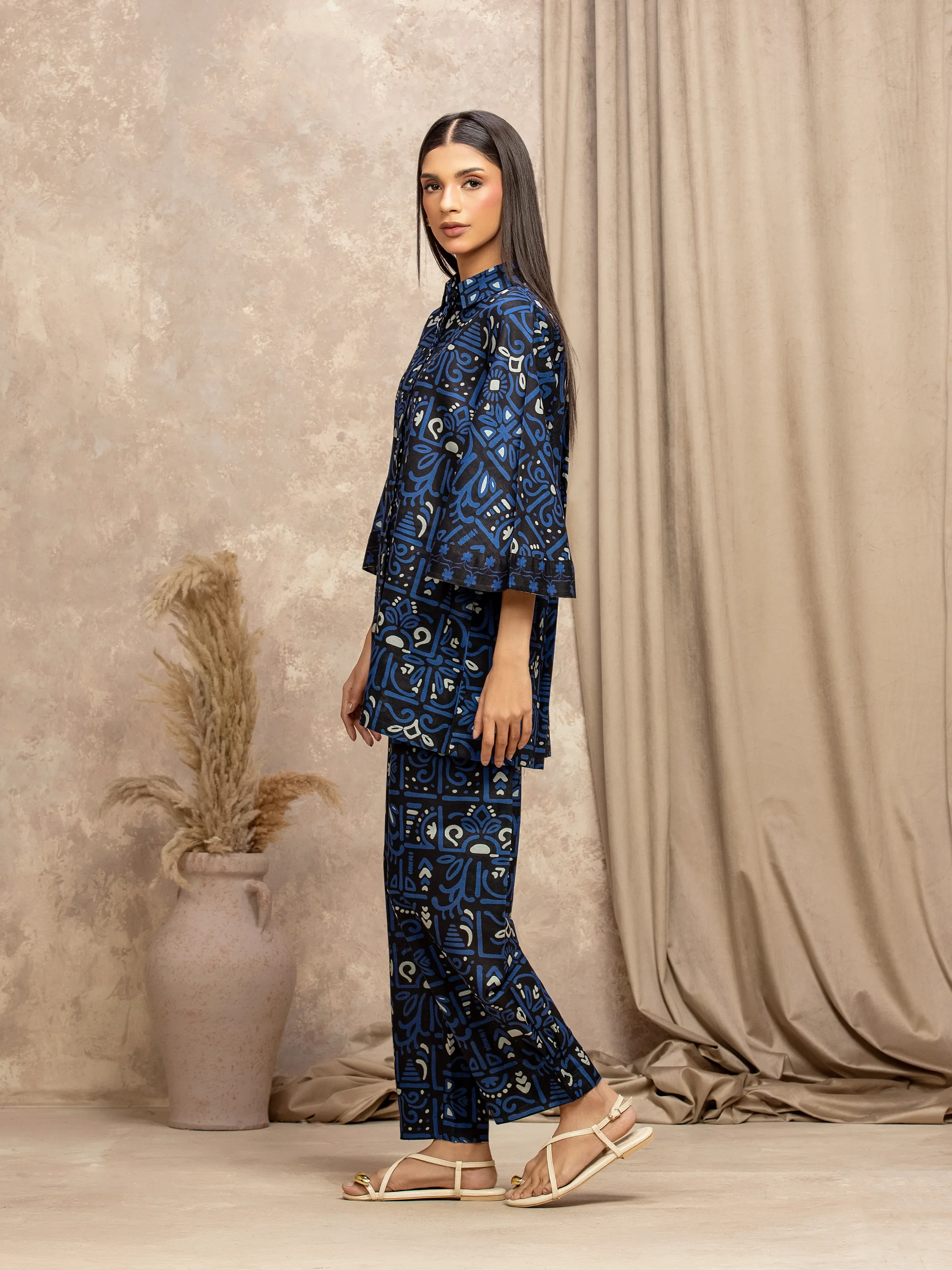 Pret Printed Khaddar Co-ord Set - EWTKP5-83010ST - Image 5
