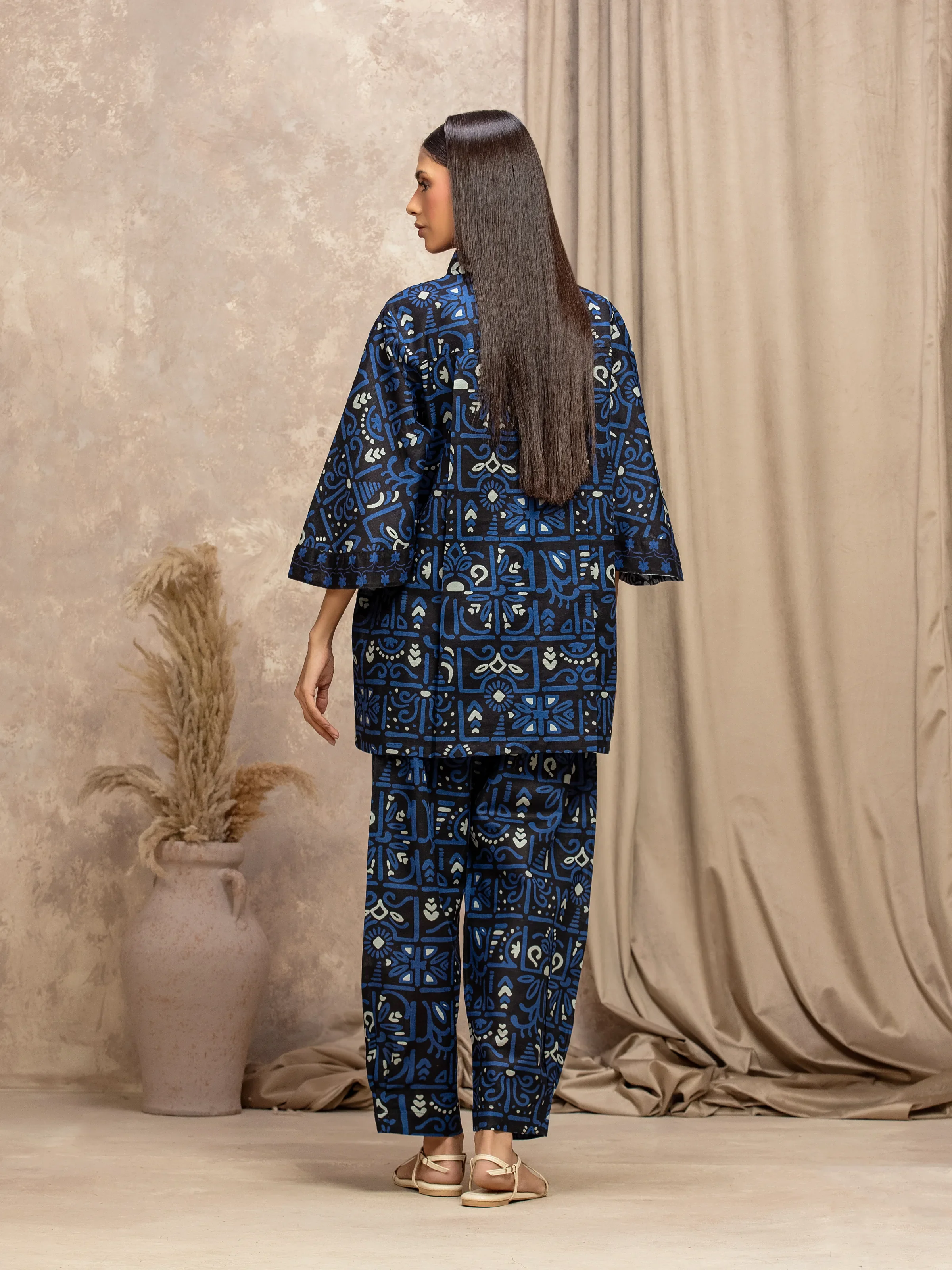 Pret Printed Khaddar Co-ord Set - EWTKP5-83010ST - Image 6