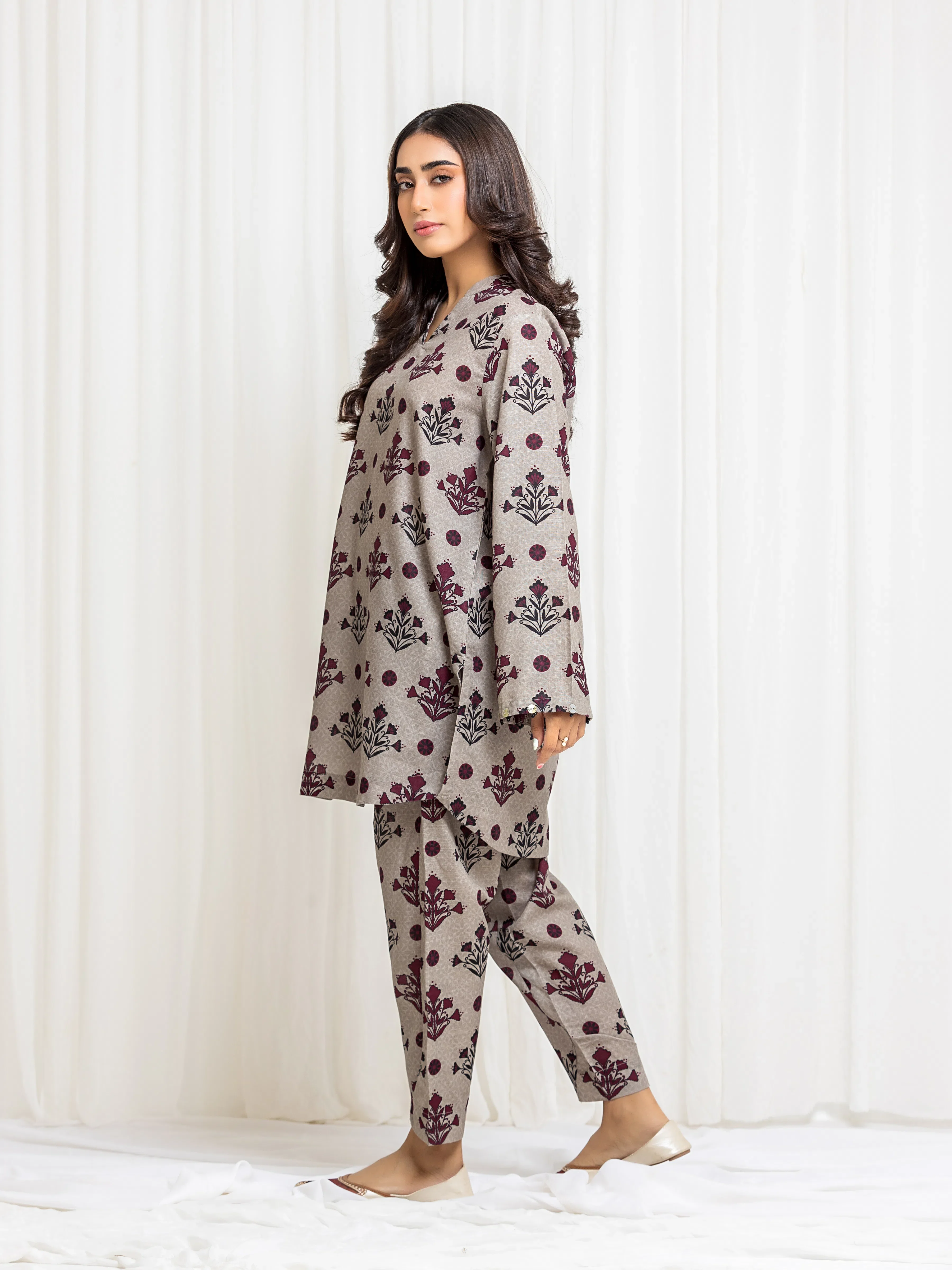 Pret Printed Khaddar Co-ord Set - EWTKP5-83011ST - Image 4