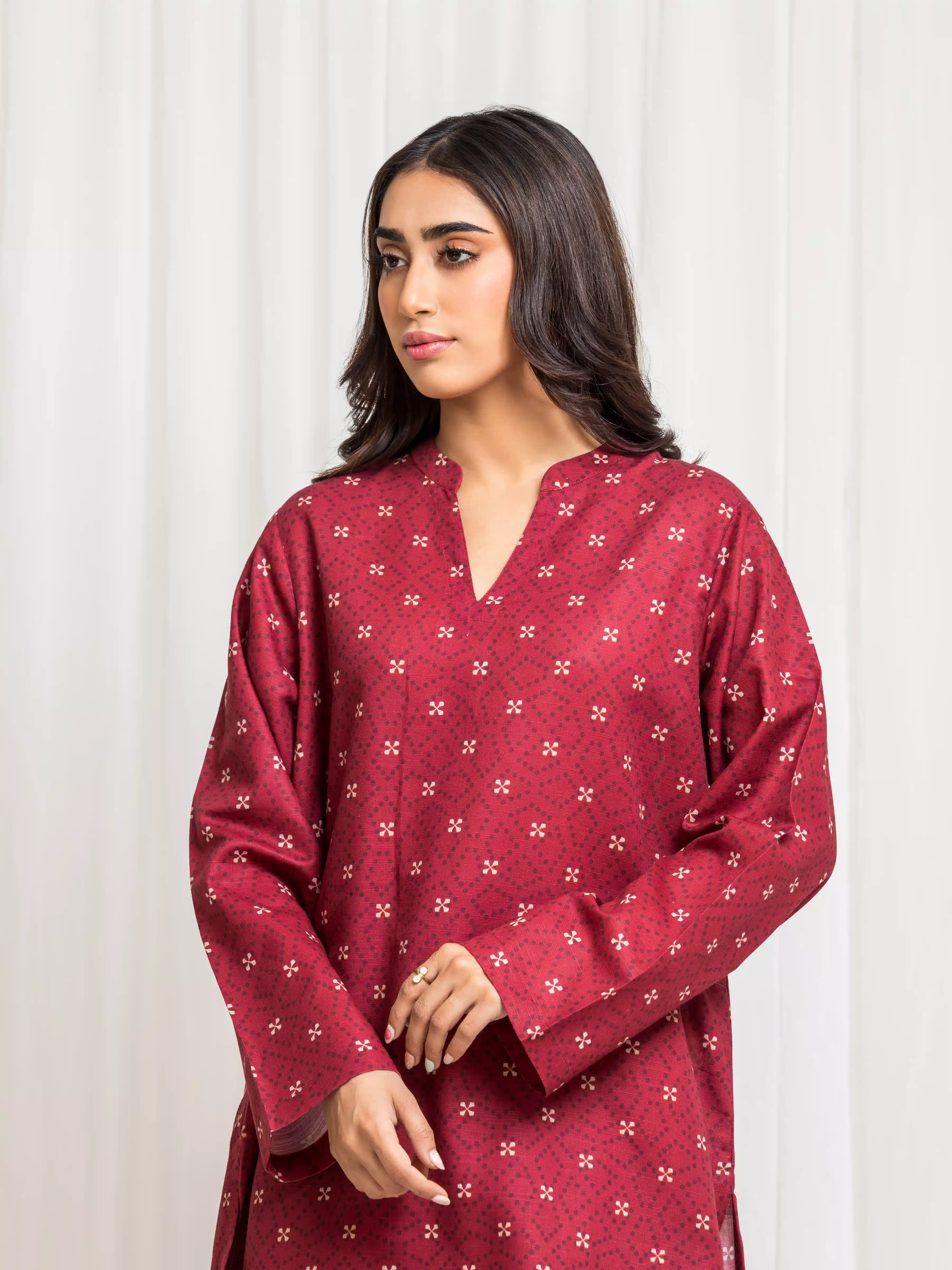 Pret Printed Khaddar Co-Ord Set - EWTKP5-83014ST - Image 2