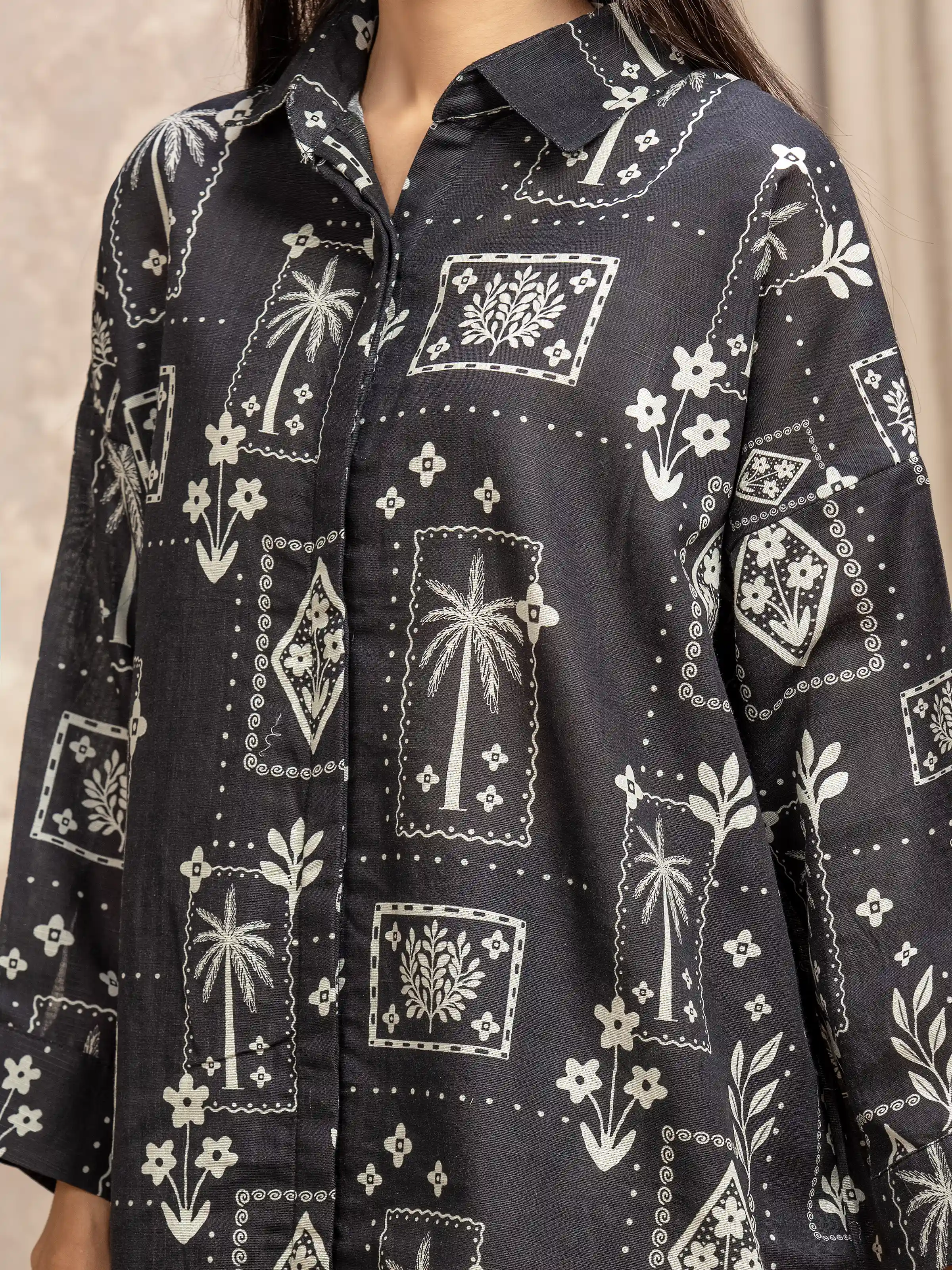 Pret Printed Khaddar Co-ord Set - EWTKP5-84029ST - Image 3