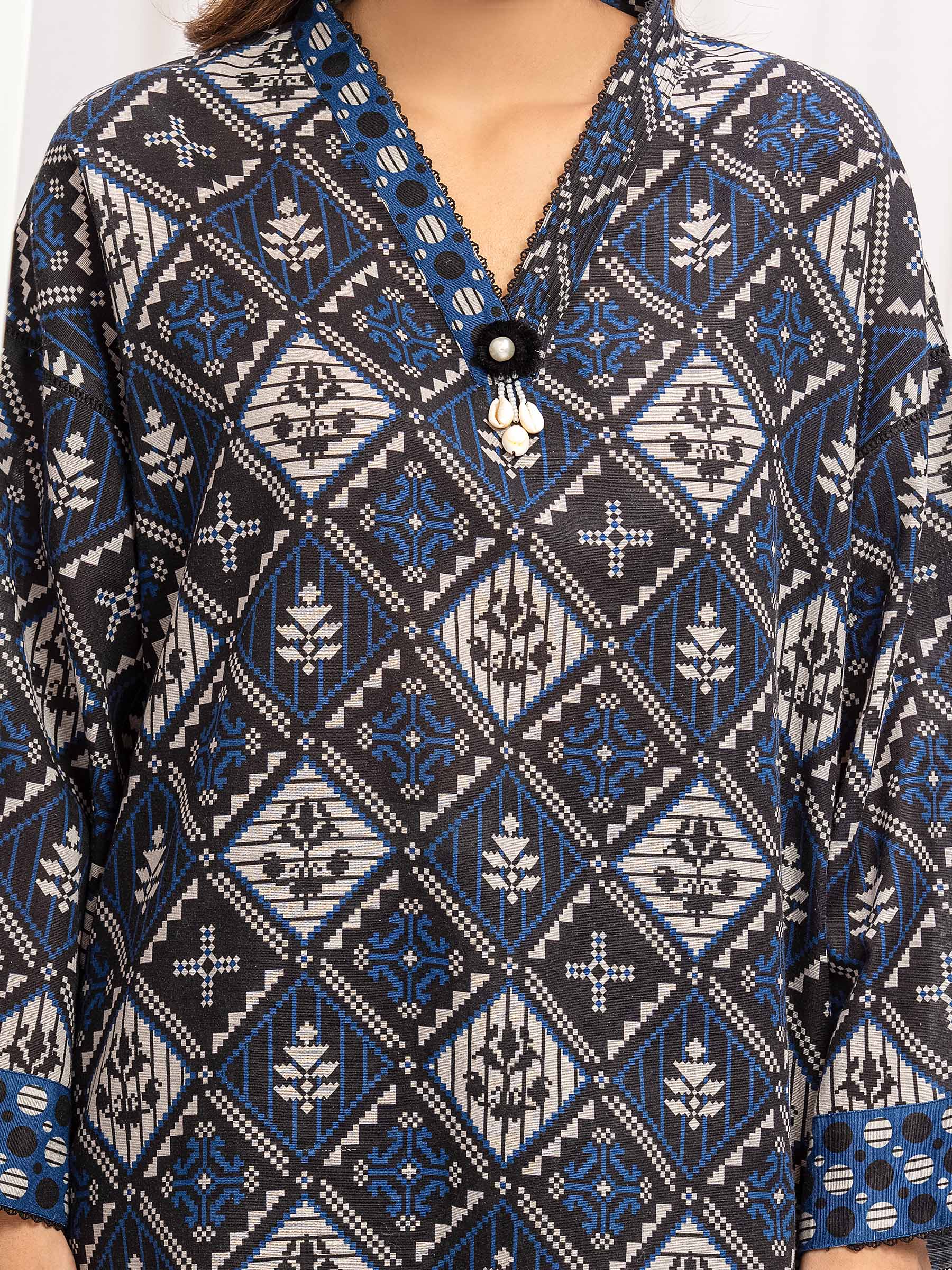 Pret Printed Khaddar Co-ord Set - EWTKP5-84030ST - Image 3