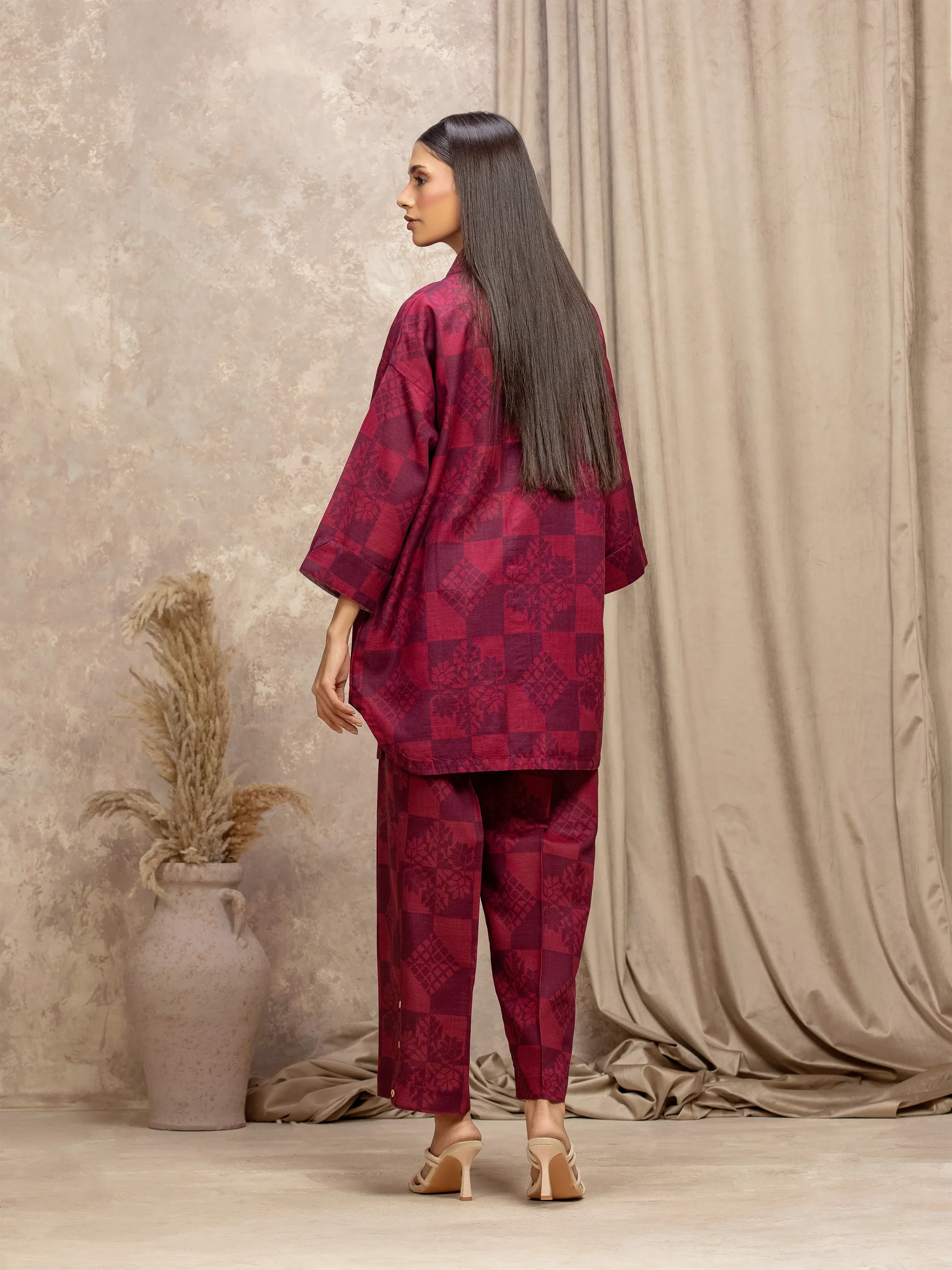Pret Printed Khaddar Co-ord Set - EWTKP5-84032ST - Image 5