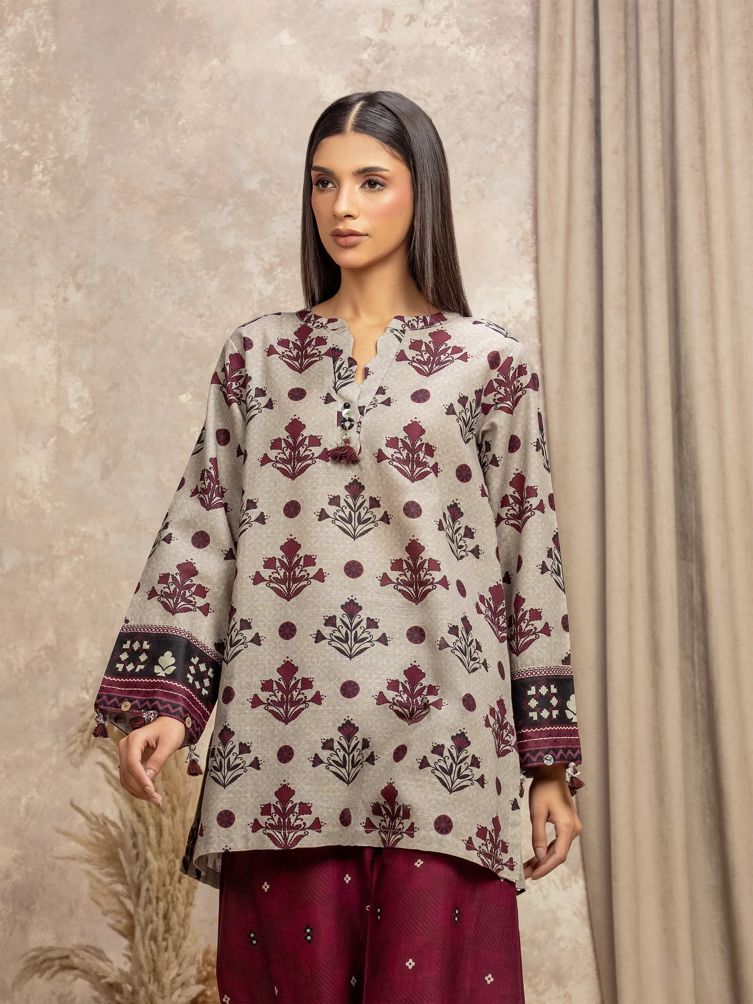 Pret Printed Khaddar Co-Ord Set - EWTKP5-84034ST - Image 2