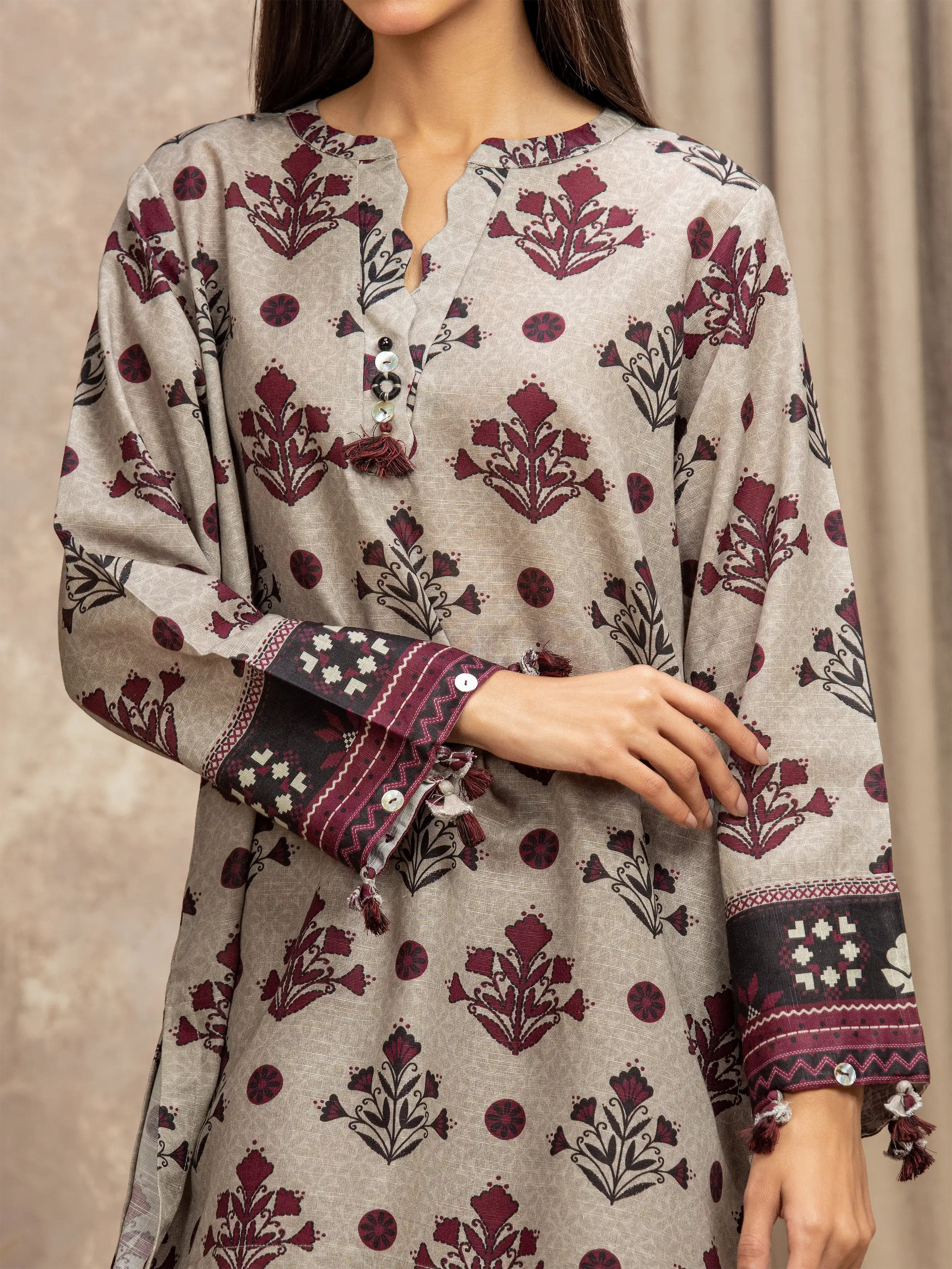 Pret Printed Khaddar Co-Ord Set - EWTKP5-84034ST - Image 3