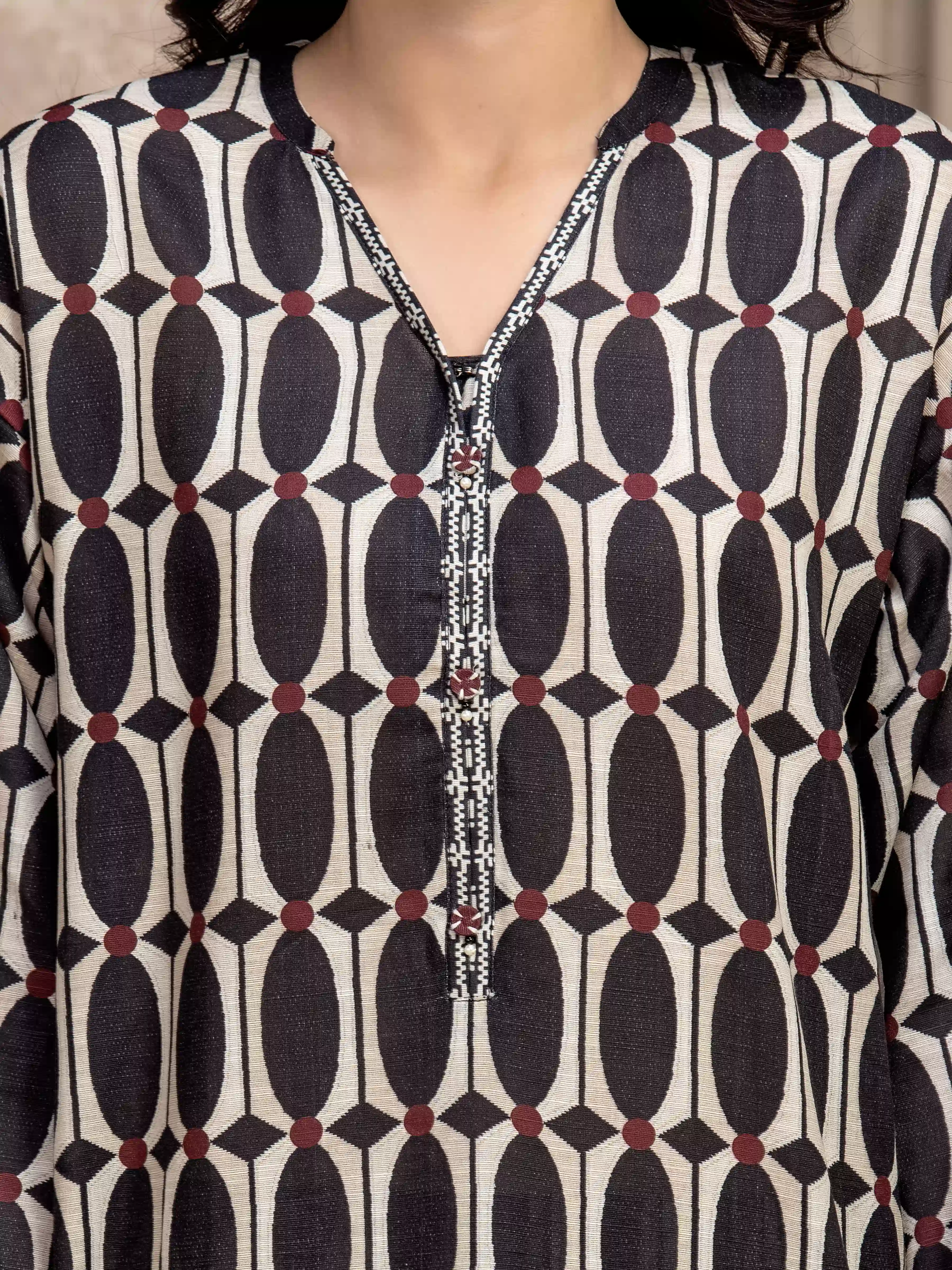Pret Printed Khaddar Co-ord Set - EWTKP5-84039ST - Image 3