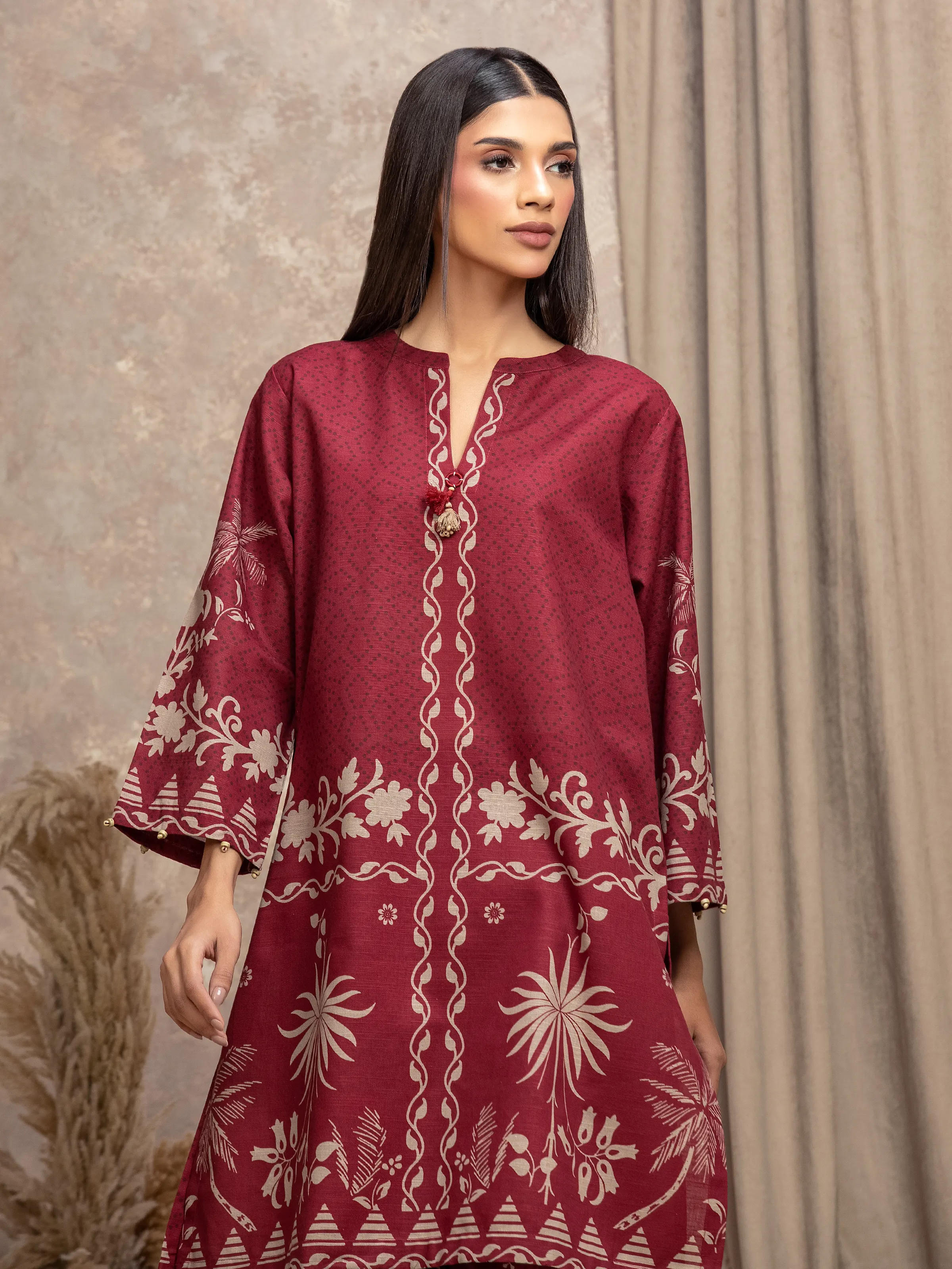 Pret Printed Khaddar Co-Ord Set - EWTKP5-84040ST - Image 2