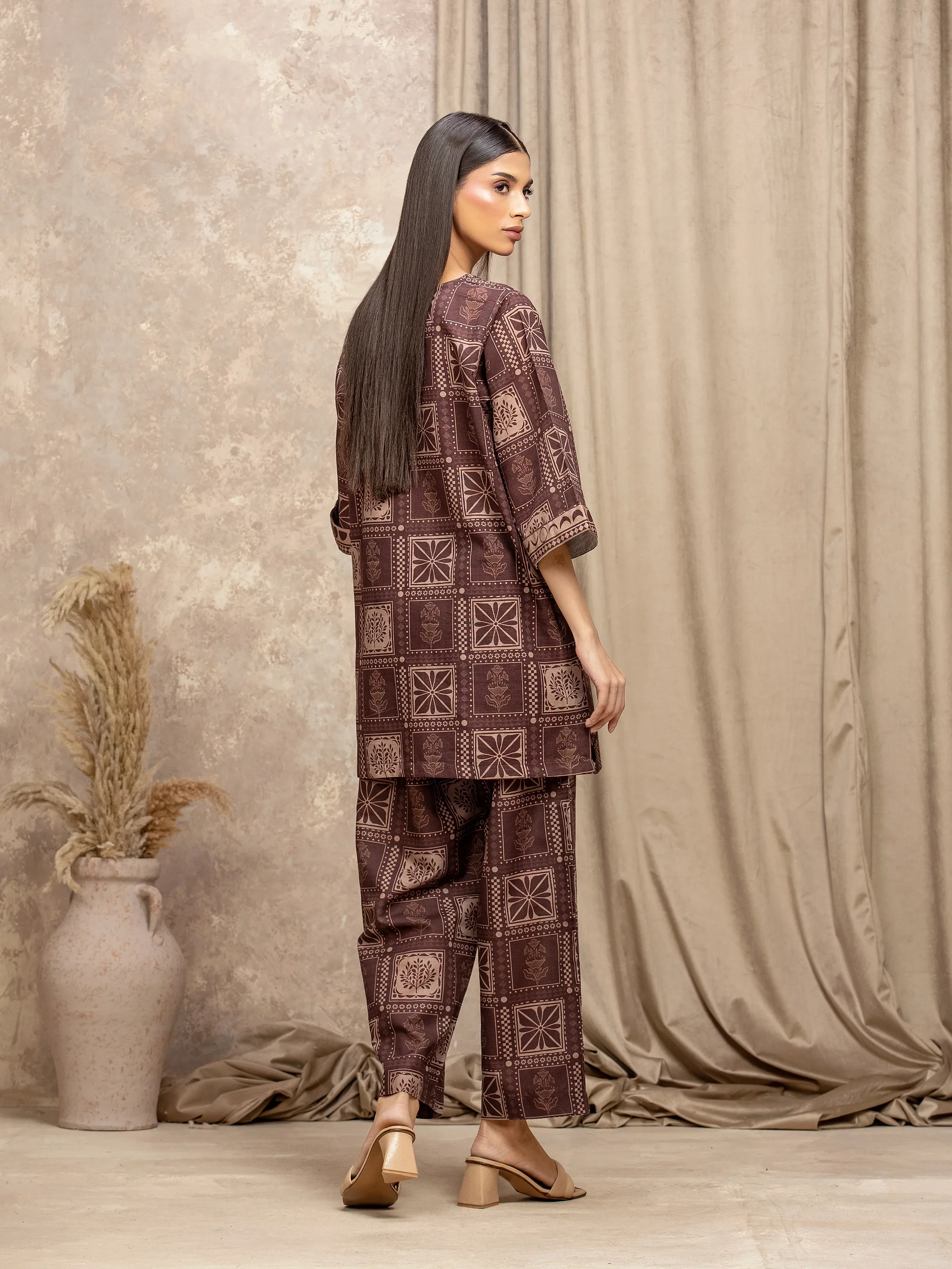 Pret Printed Khaddar Co-ord Set - EWTKP5-84041ST - Image 6