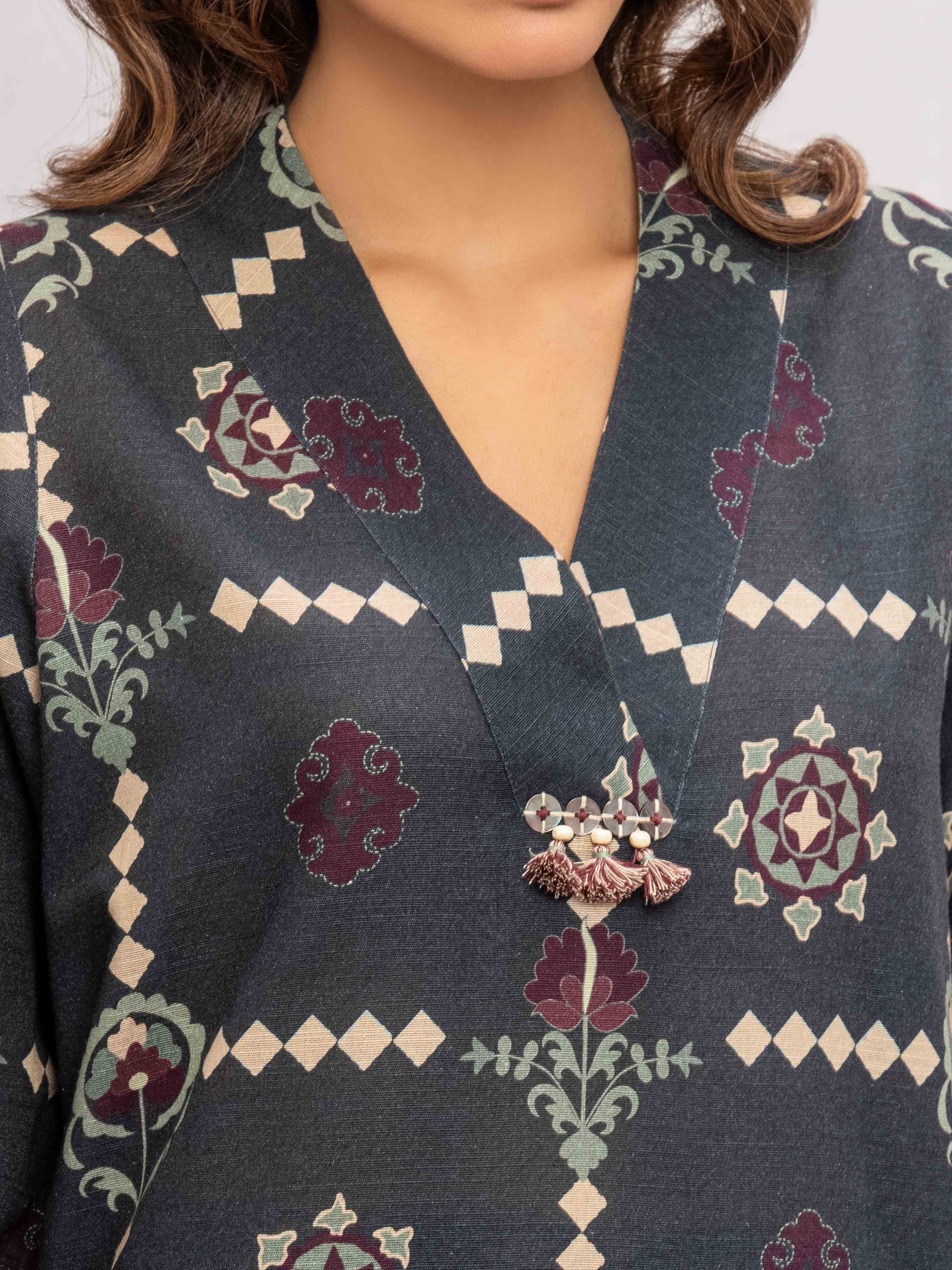 Pret Printed Khaddar Co-Ord Set - EWTKP5-84042ST - Image 3