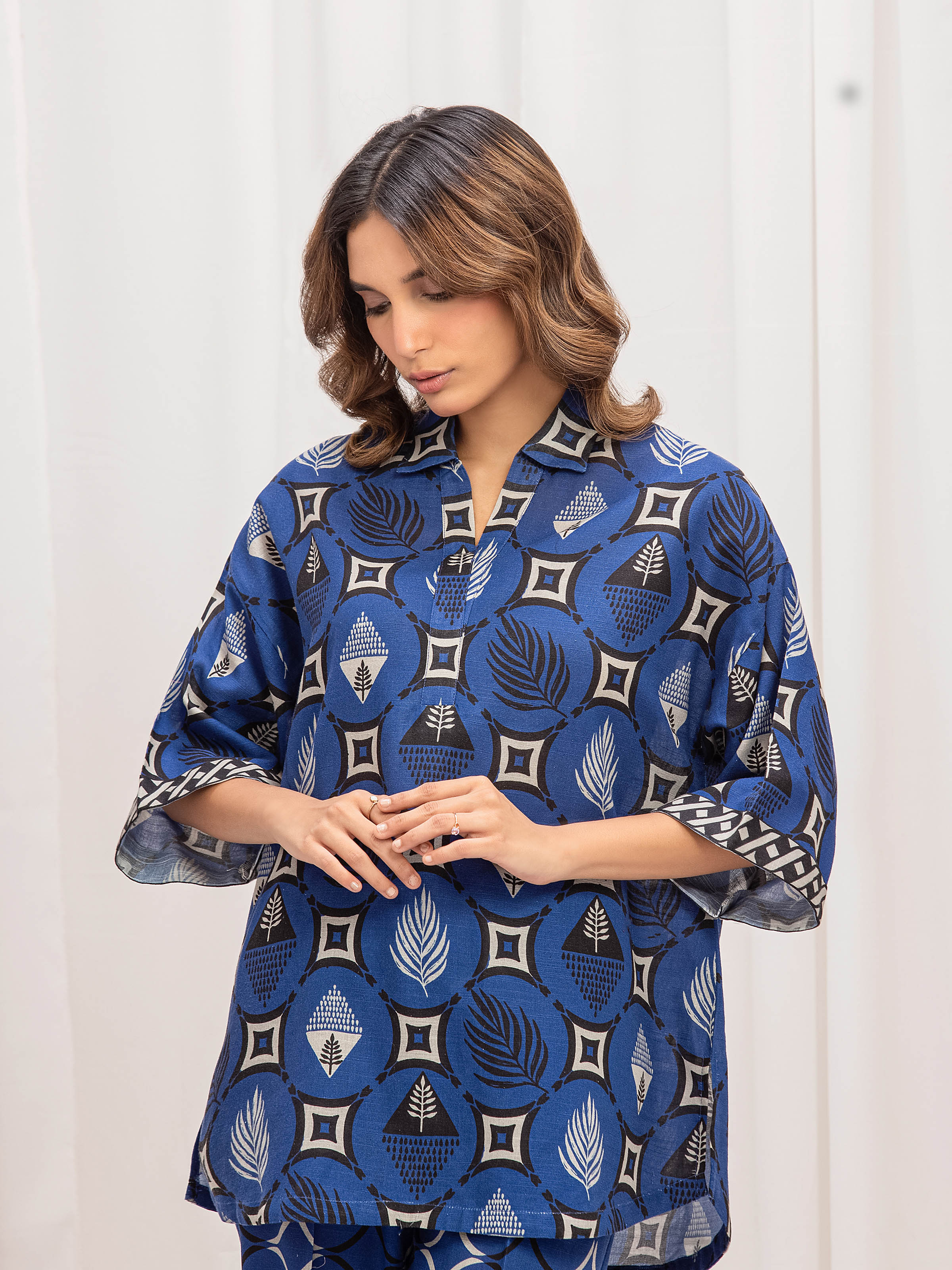 Pret Printed Khaddar Co-Ord Set - EWTKP5-84043ST - Image 2