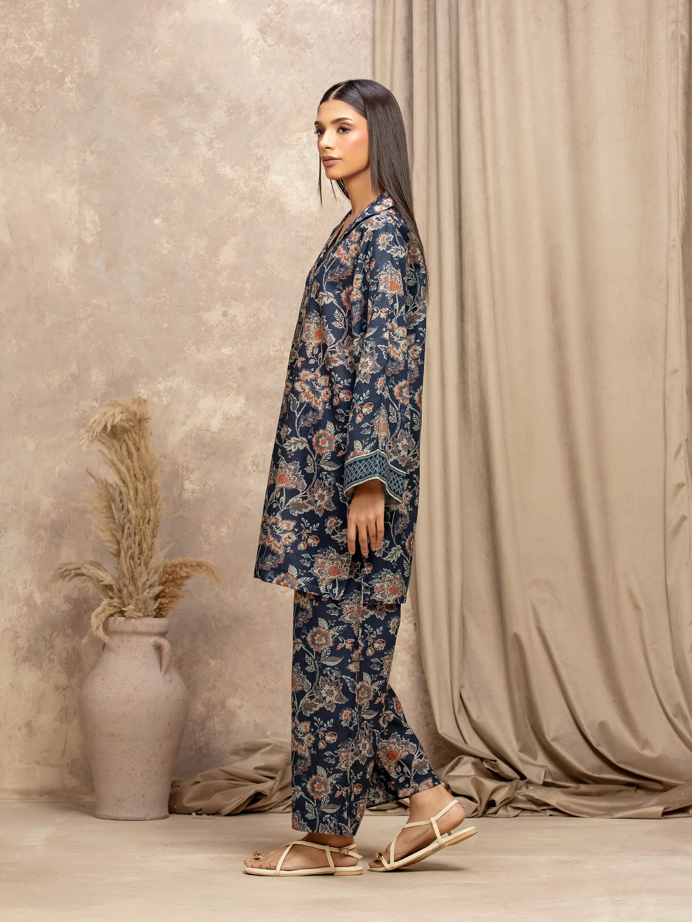 Pret Printed Khaddar Co-ord Set - EWTKP5-84087ST - Image 5