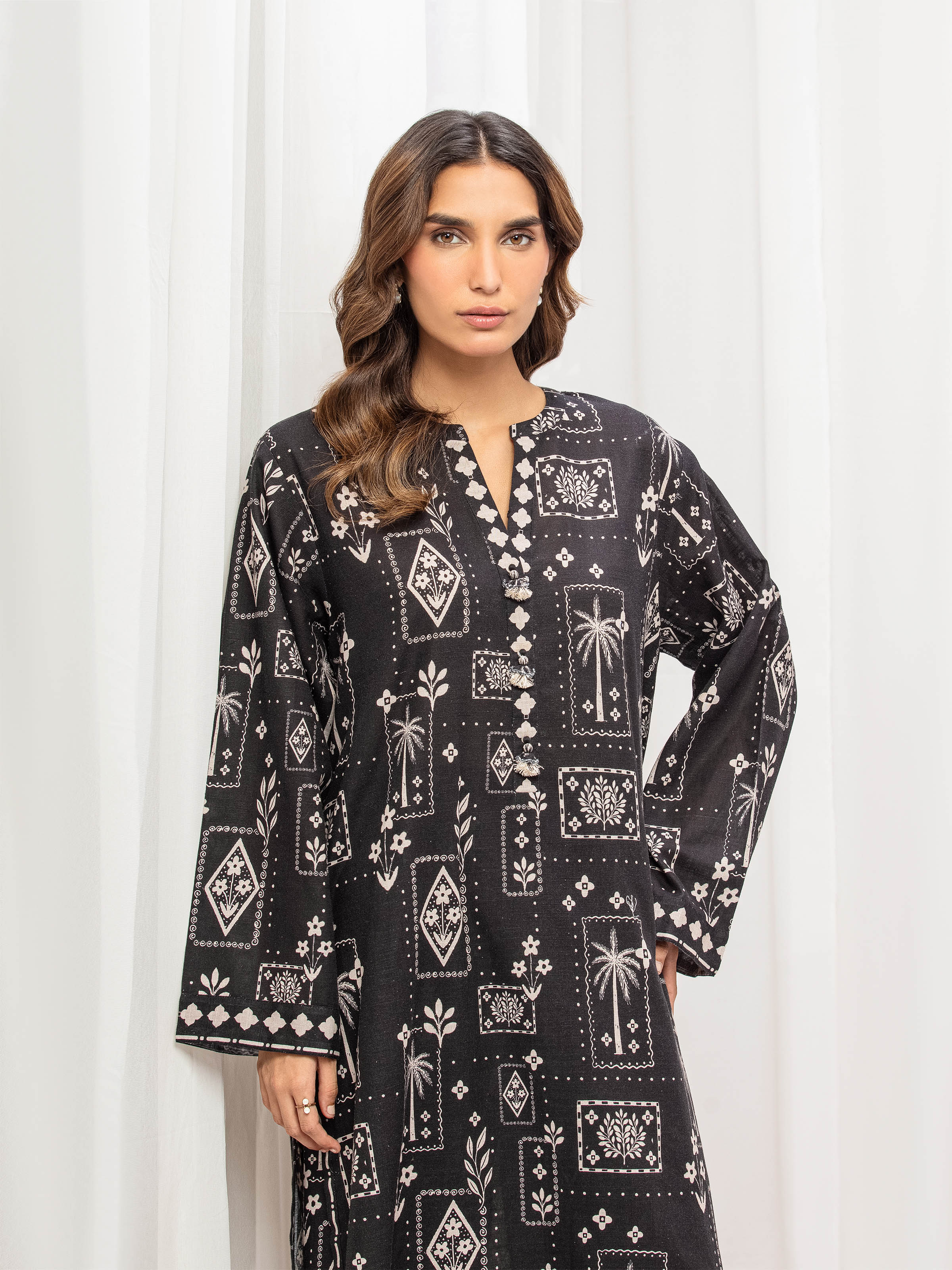Pret Printed Khaddar Co-ord Set - EWTKP5-84088ST - Image 2