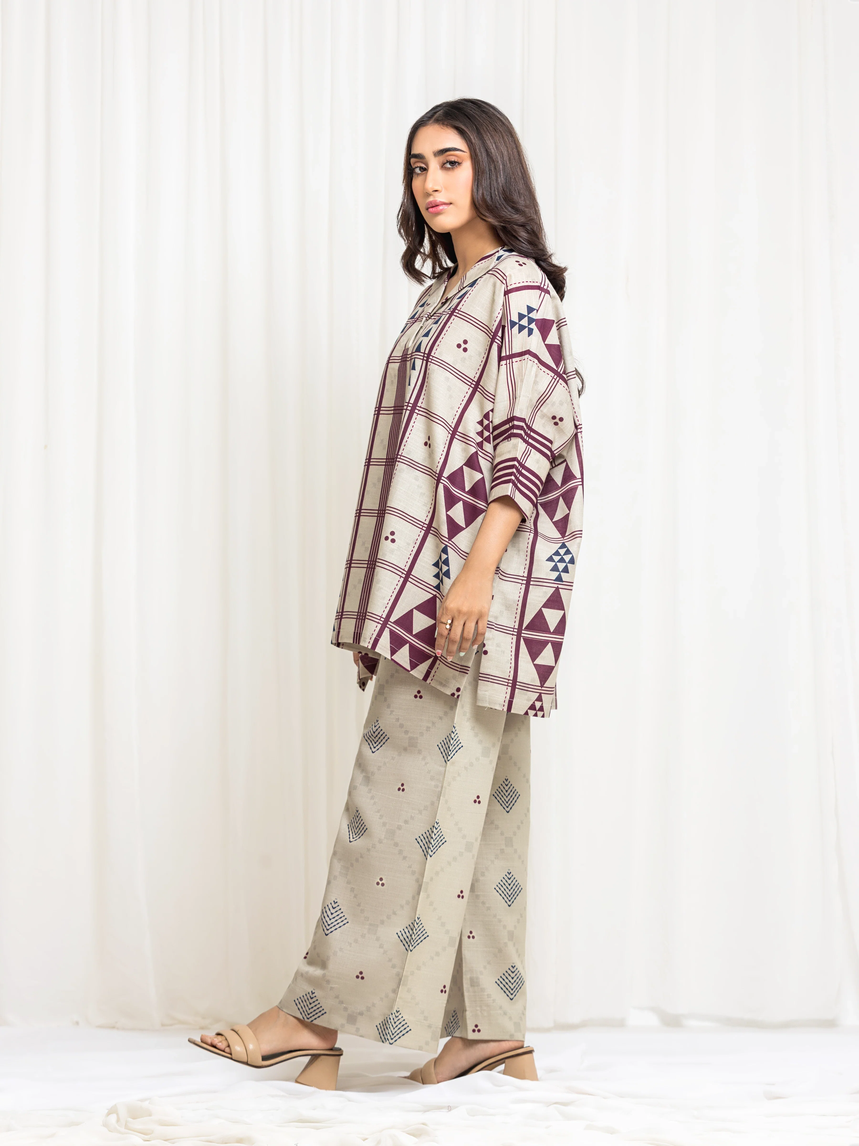 Pret Printed Khaddar Co-Ord Set - EWTKP5-84090ST - Image 4