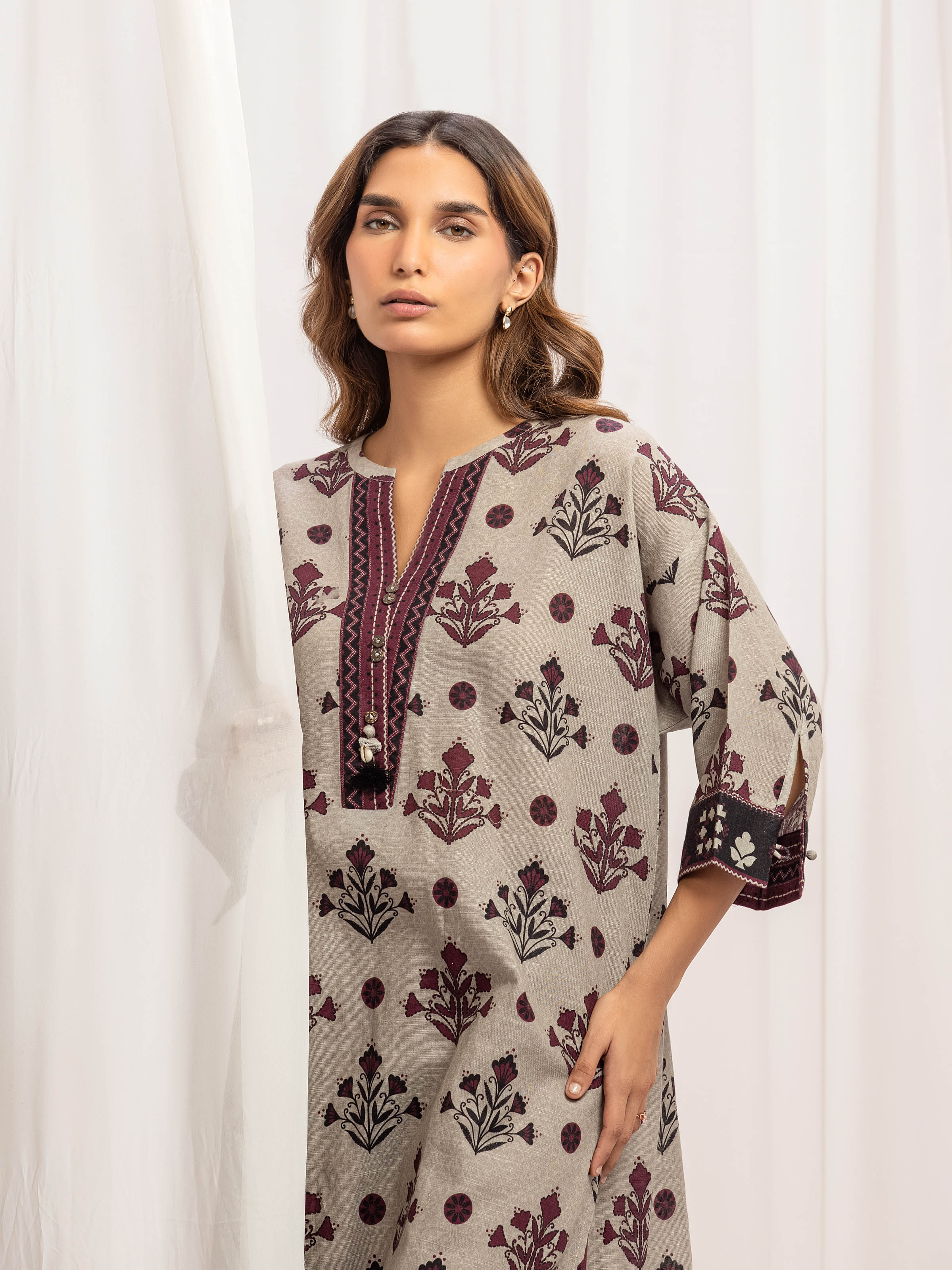 Pret Printed Khaddar Co-Ord Set - EWTKP5-84092ST - Image 2