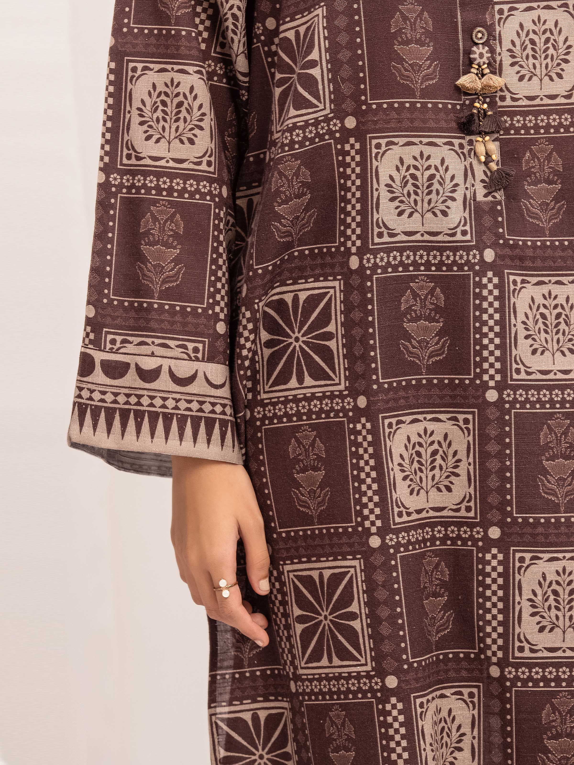 Pret Printed Khaddar Co-ord Set - EWTKP5-84093ST - Image 3