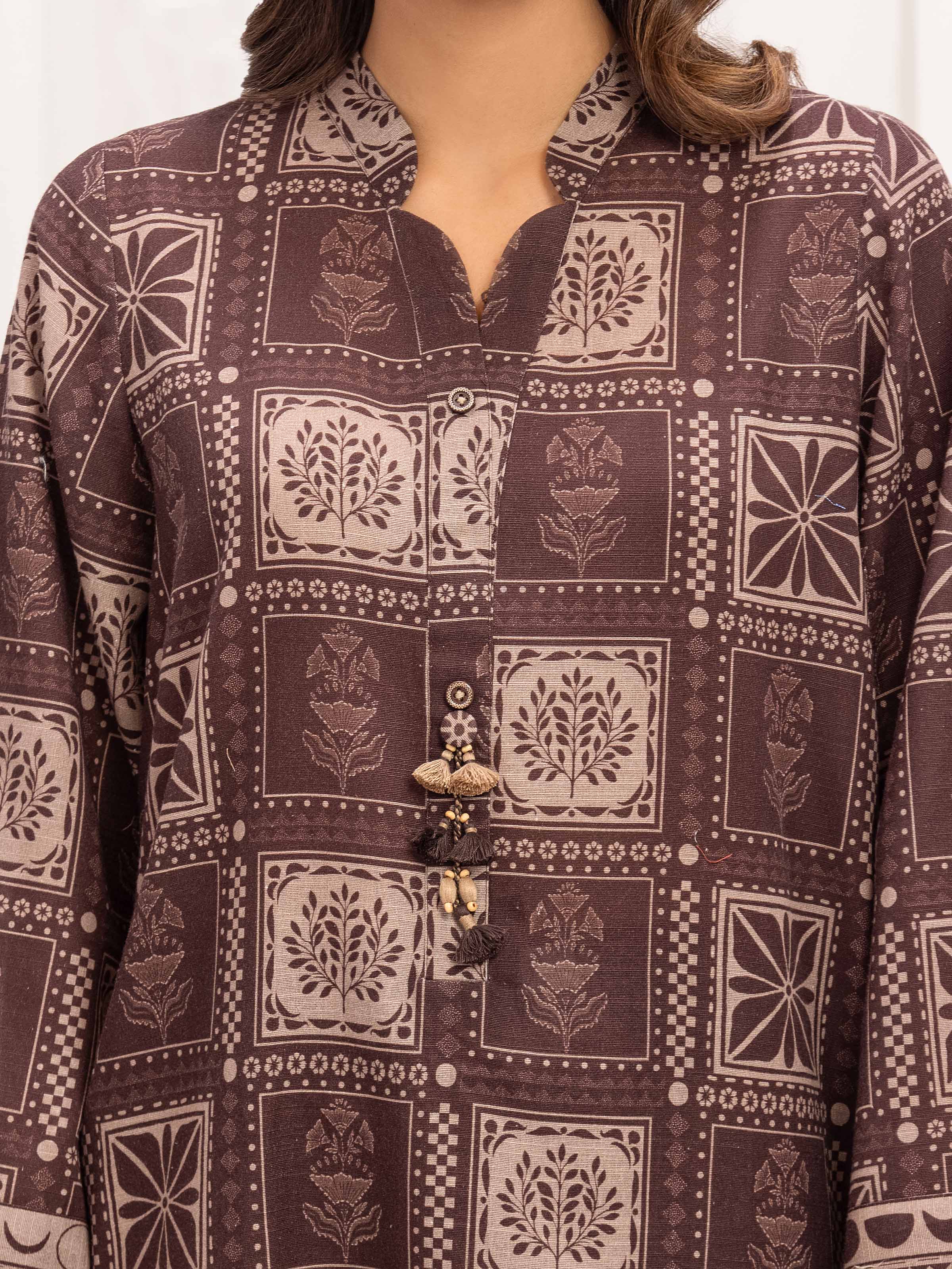 Pret Printed Khaddar Co-ord Set - EWTKP5-84093ST - Image 4